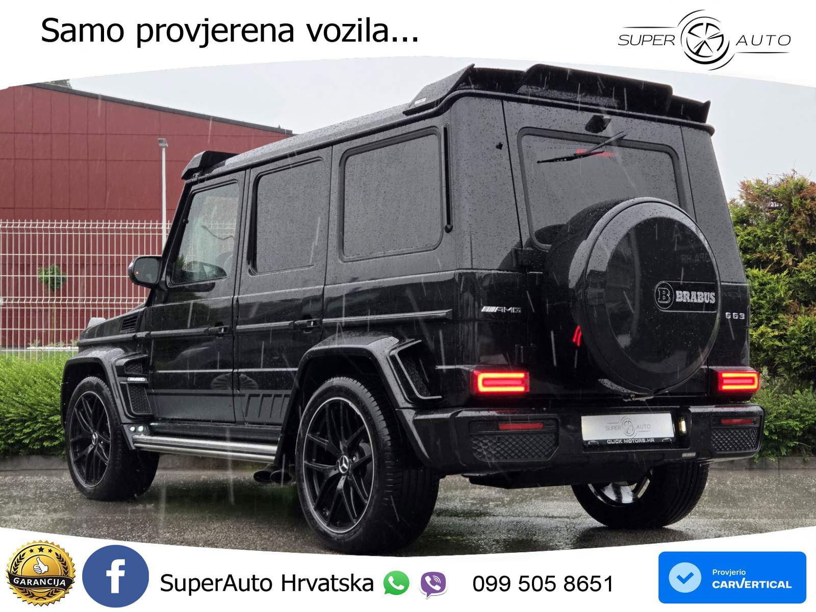 Mercedes G 63 V8 4M Aut. BRABUS 571 KS, REG 06/27 KAM+LED+4xGR SJED+PANO+NAVI