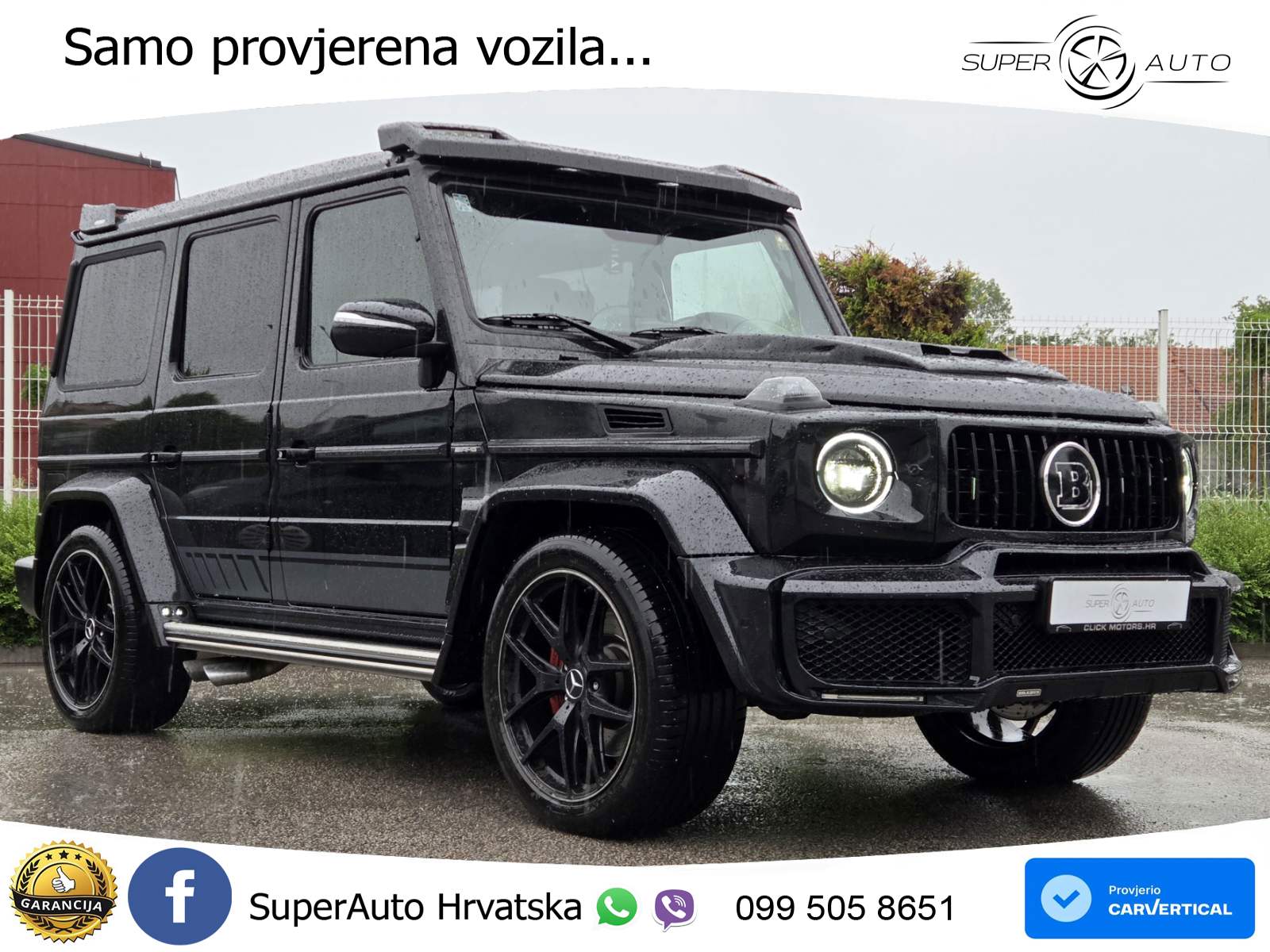 Mercedes G 63 V8 4M Aut. BRABUS 571 KS, REG 06/27 KAM+LED+4xGR SJED+PANO+NAVI