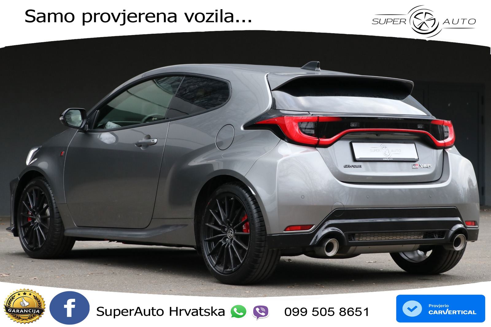 Toyota Yaris GR 1.6 Turbo GR-FOUR Aut. 280 KS, REG 02/27 ACC+GR SJED+KAM
