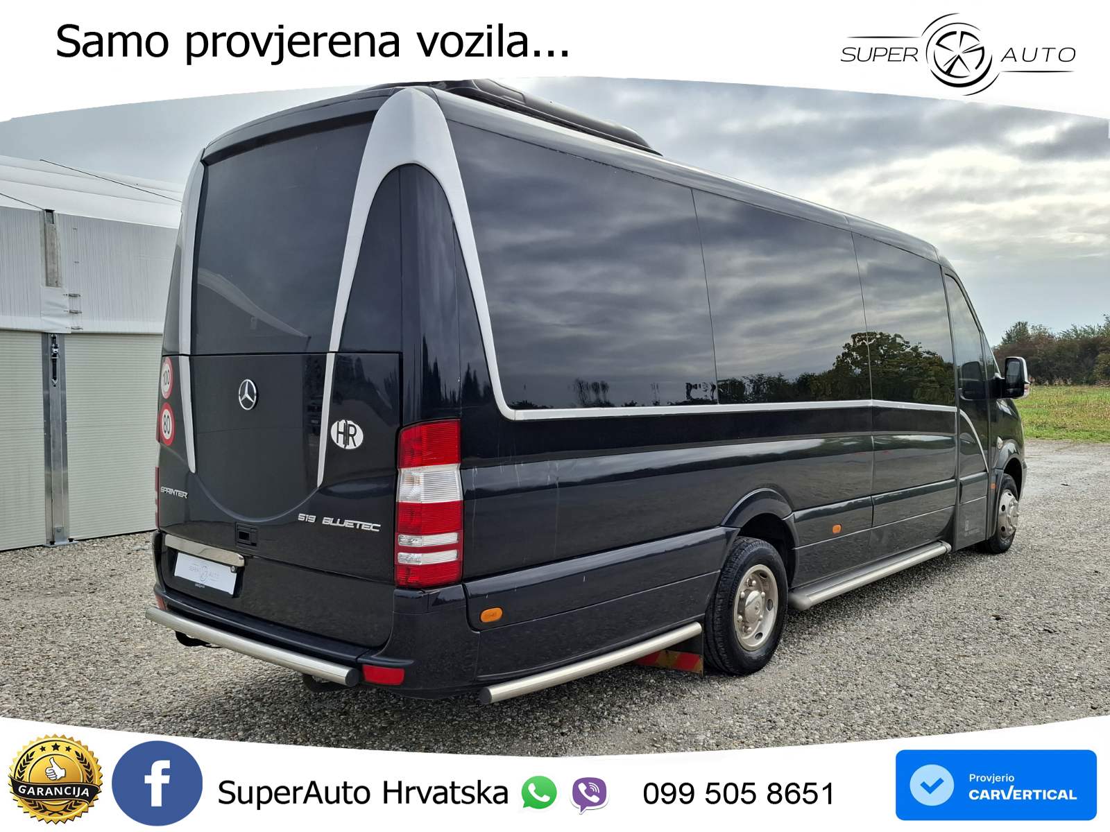 Mercedes Sprinter 519 CDI 190 KS, REG 06/27 VIP VOZILO
