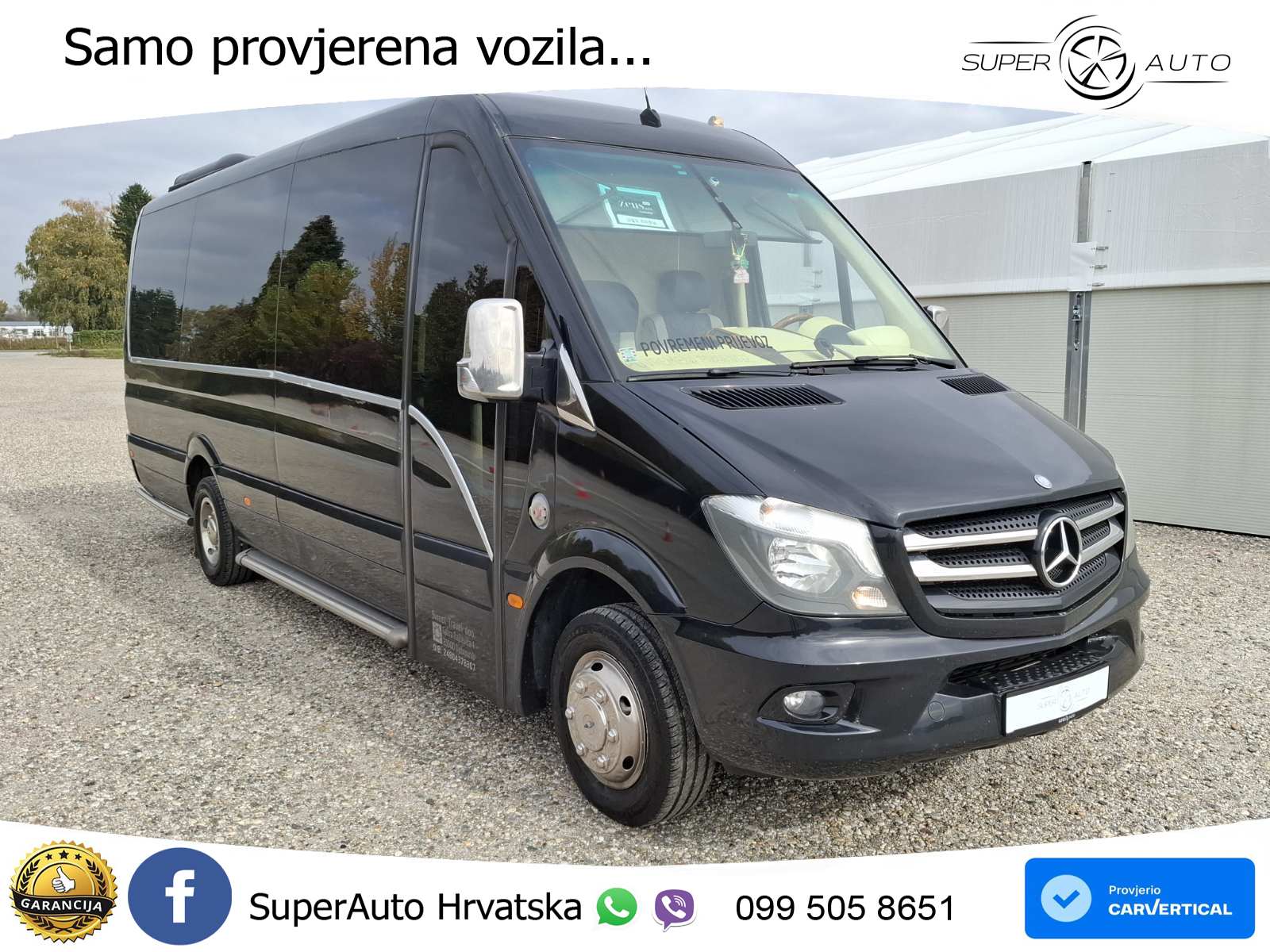 Mercedes Sprinter 519 CDI 190 KS, REG 06/27 VIP VOZILO