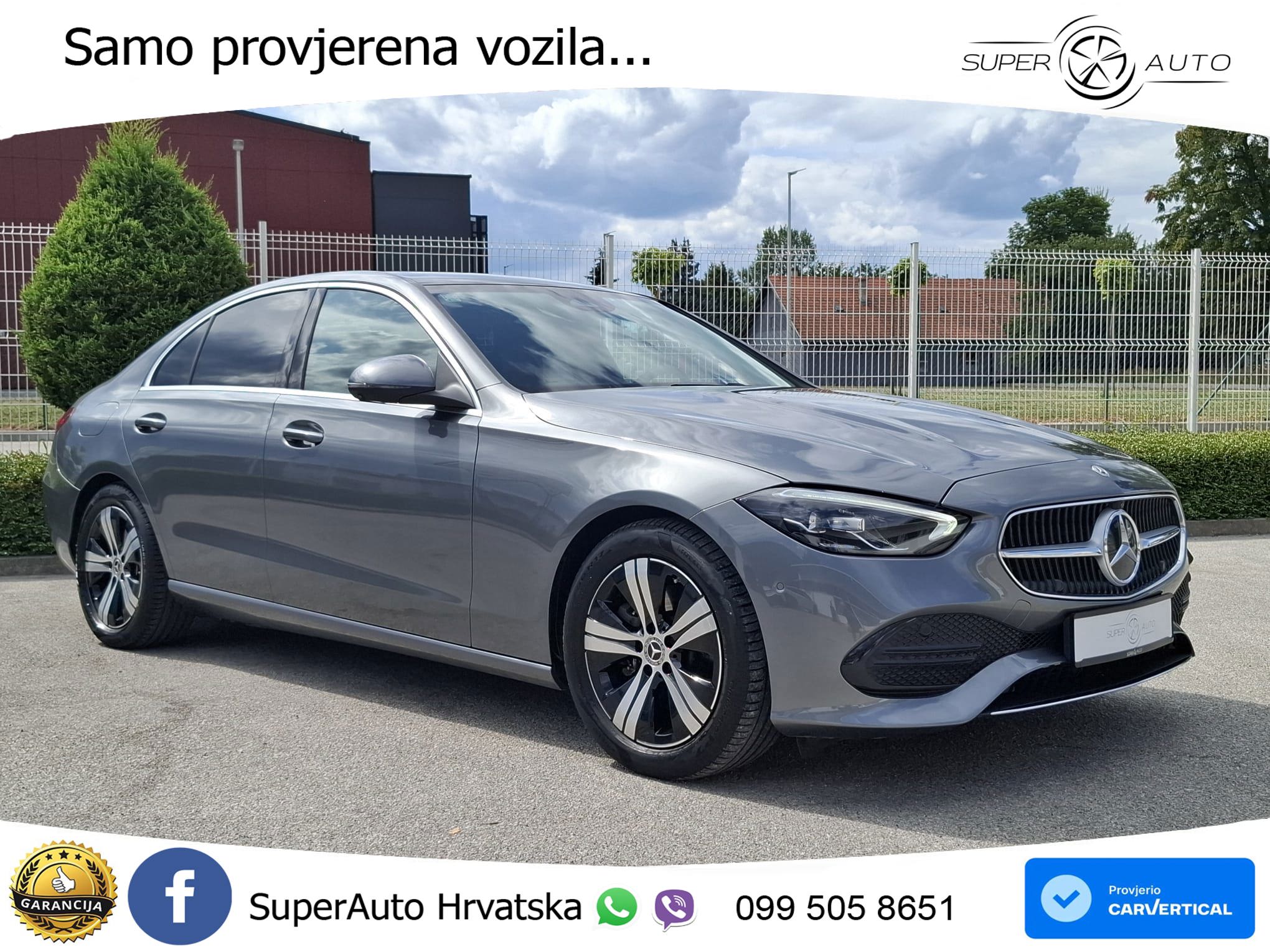 Mercedes C 220d Aut. 200 KS, REG 04/27 TEM+360+GR SJED+PANO+AMBI