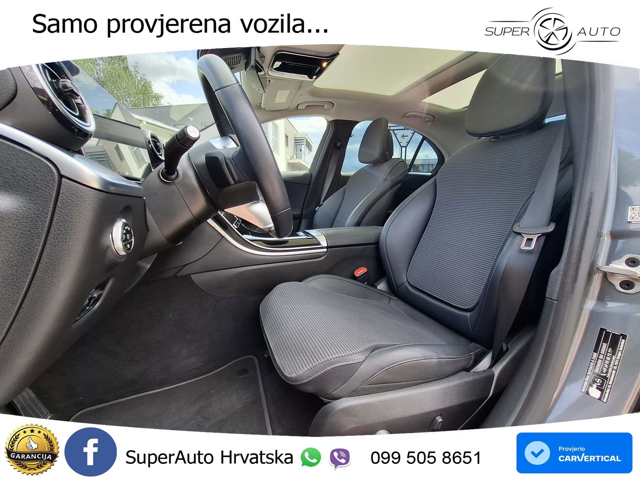 Mercedes C 220d Aut. 200 KS, REG 04/27 TEM+360+GR SJED+PANO+AMBI