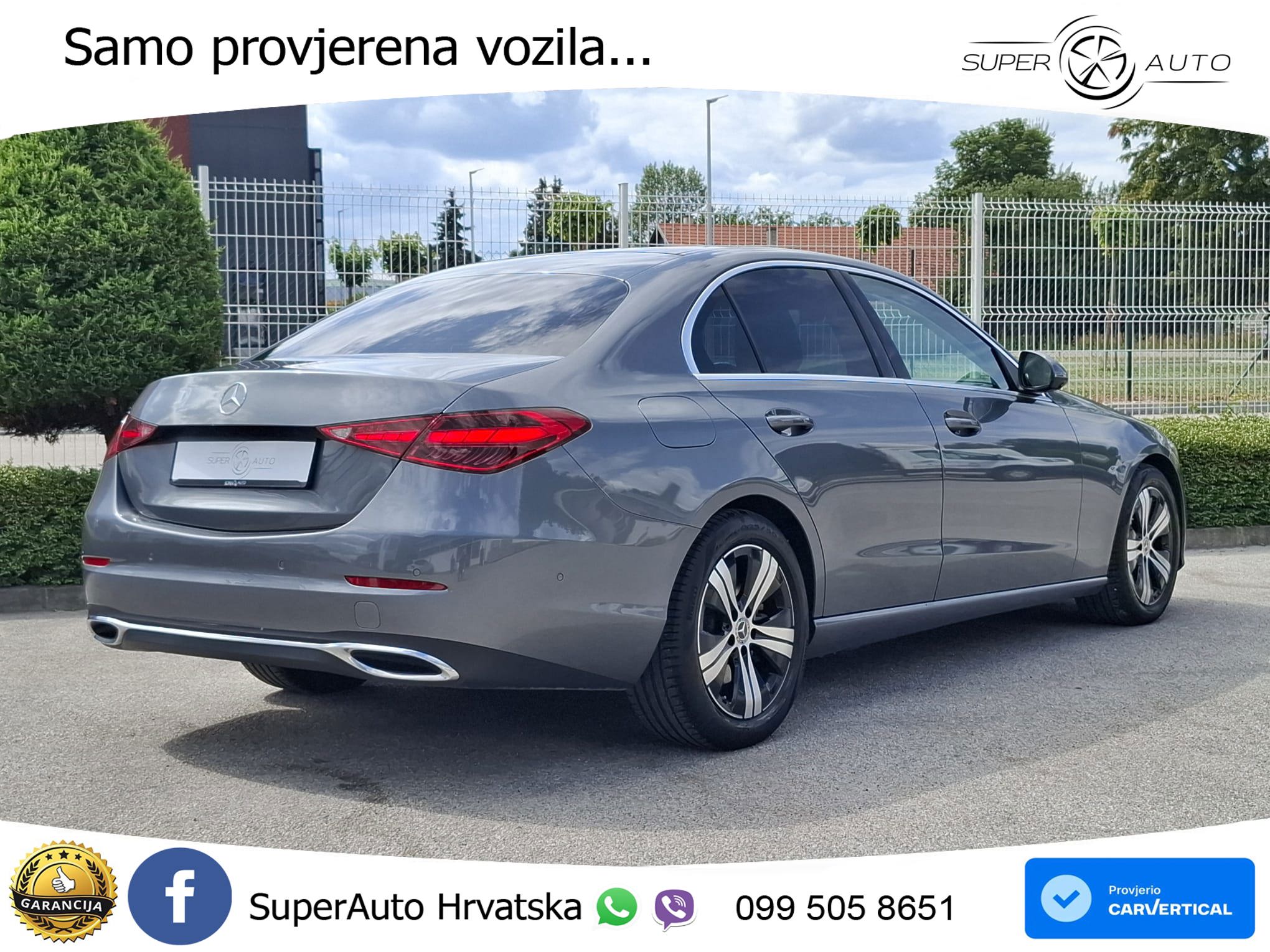Mercedes C 220d Aut. 200 KS, REG 04/27 TEM+360+GR SJED+PANO+AMBI