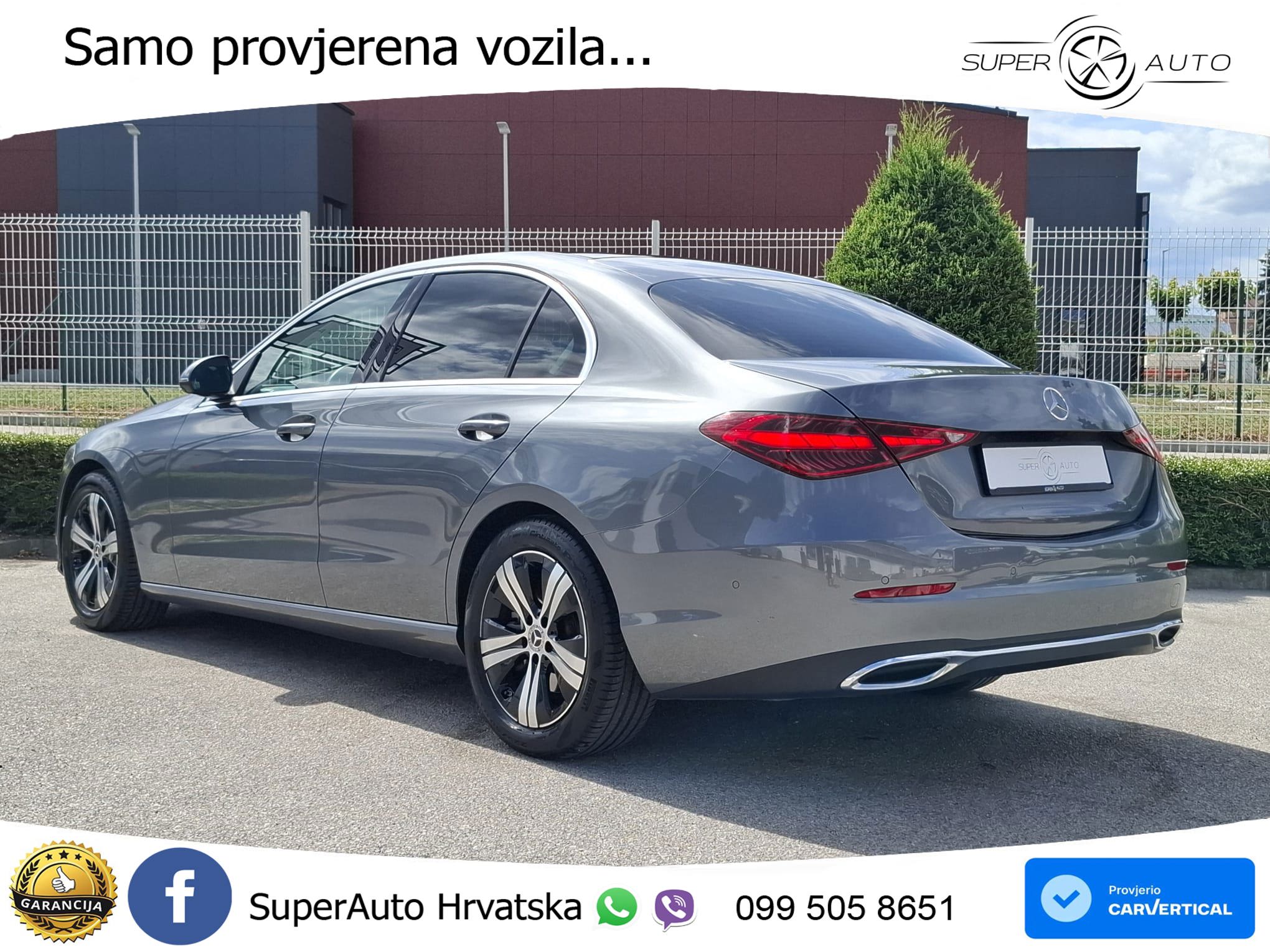 Mercedes C 220d Aut. 200 KS, REG 04/27 TEM+360+GR SJED+PANO+AMBI
