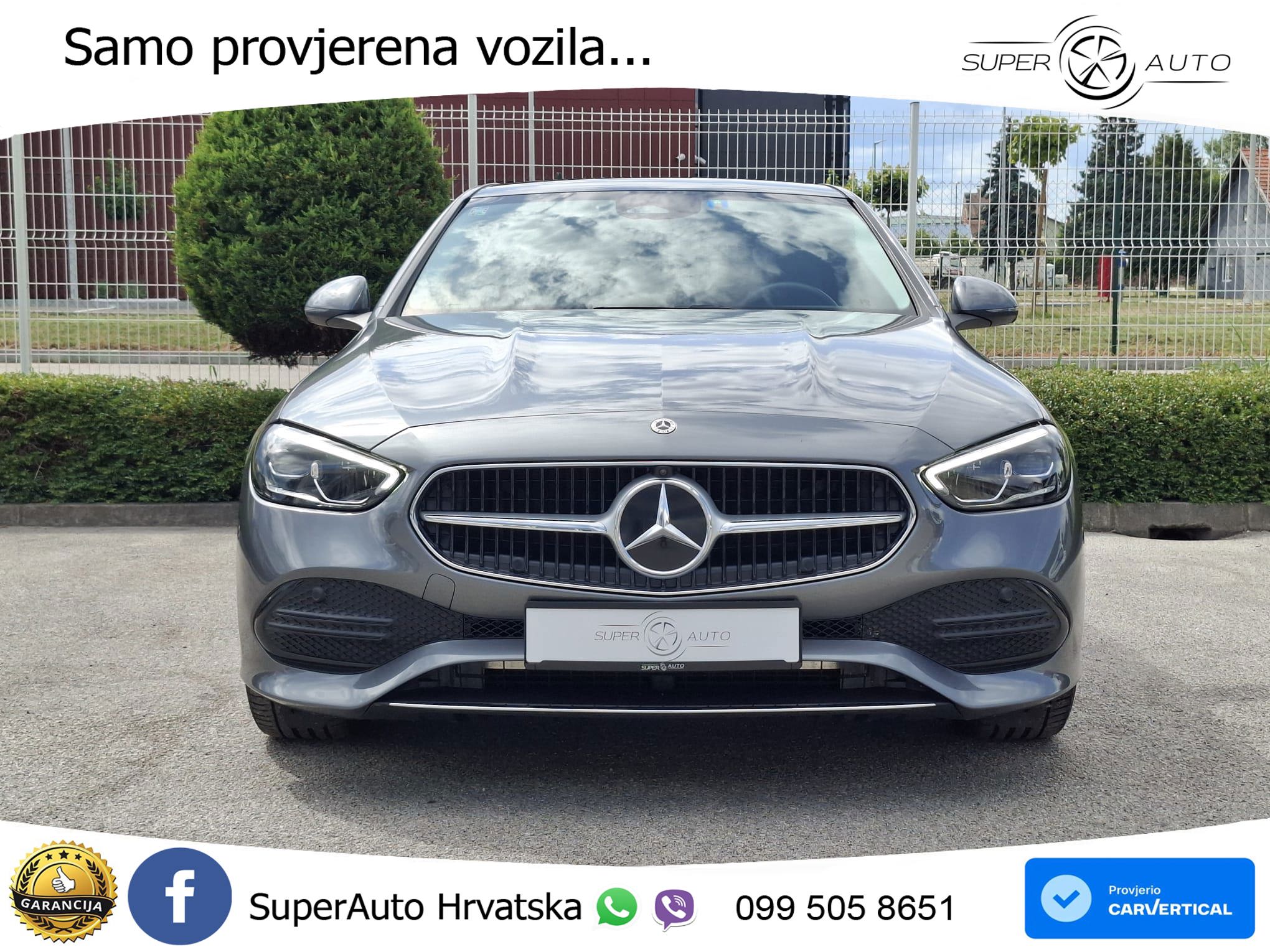 Mercedes C 220d Aut. 200 KS, REG 04/27 TEM+360+GR SJED+PANO+AMBI