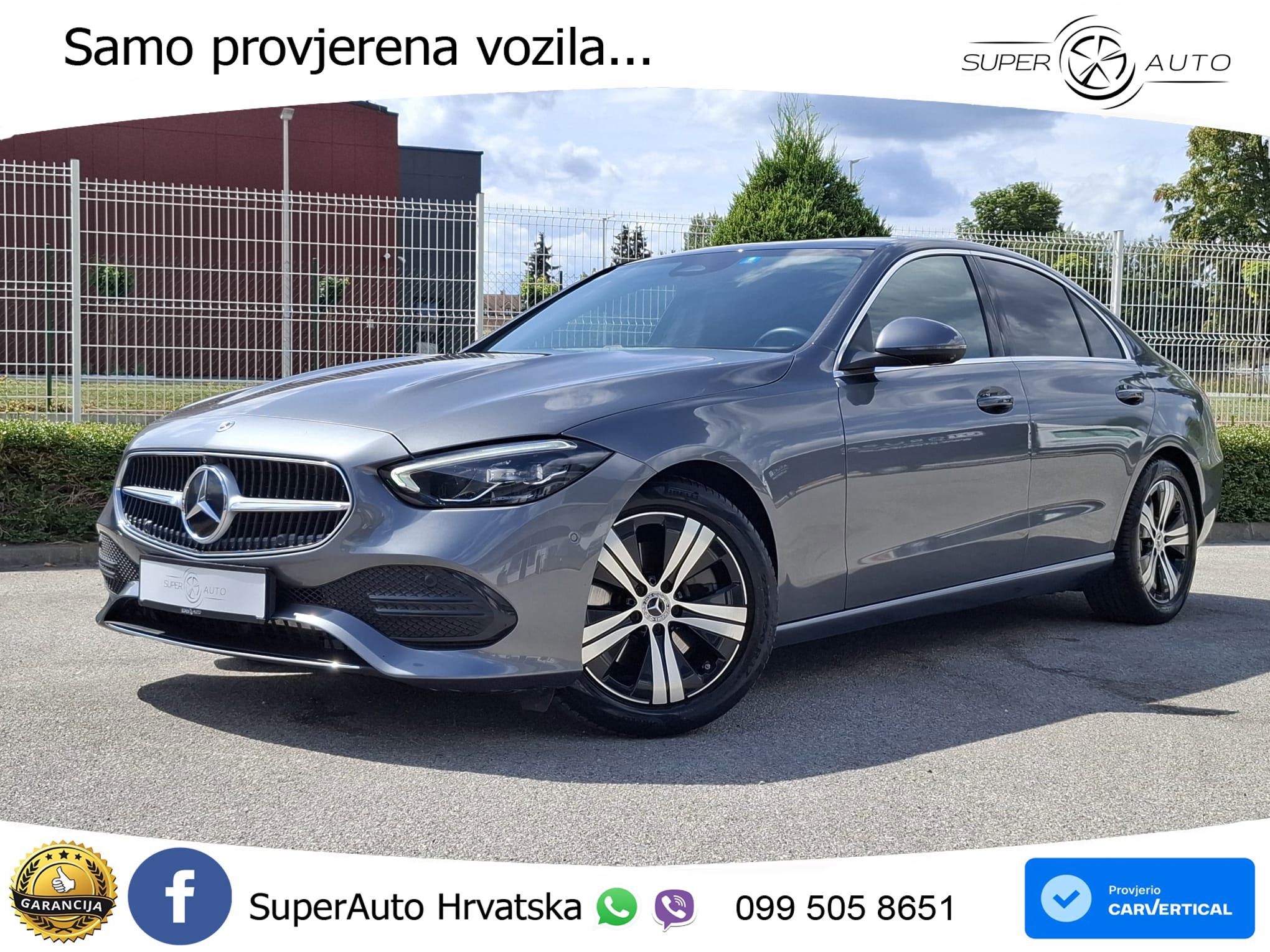 Mercedes C 220d Aut. 200 KS, REG 04/27 TEM+360+GR SJED+PANO+AMBI