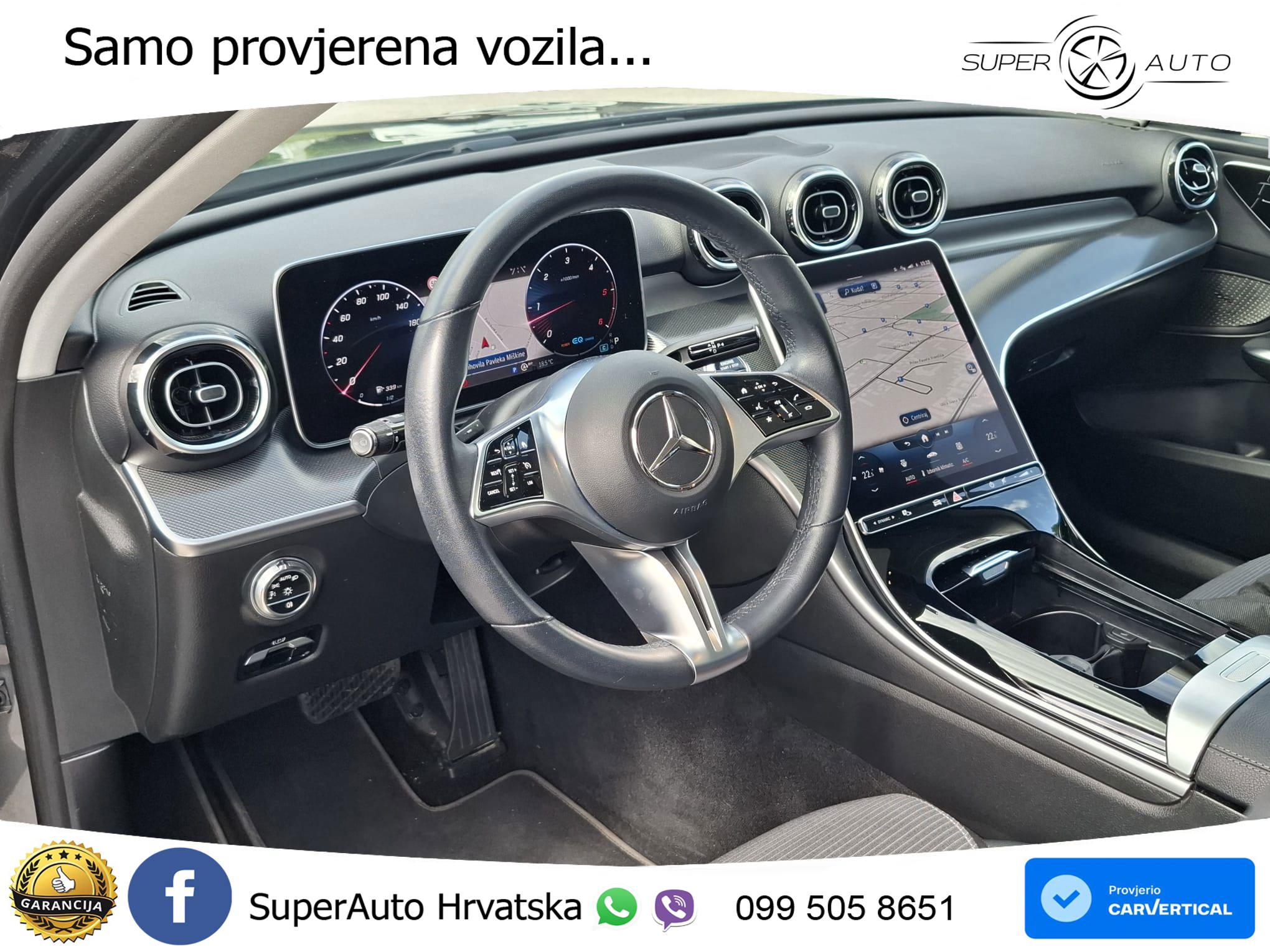 Mercedes C 220d Aut. 200 KS, REG 04/27 TEM+360+GR SJED+PANO+AMBI