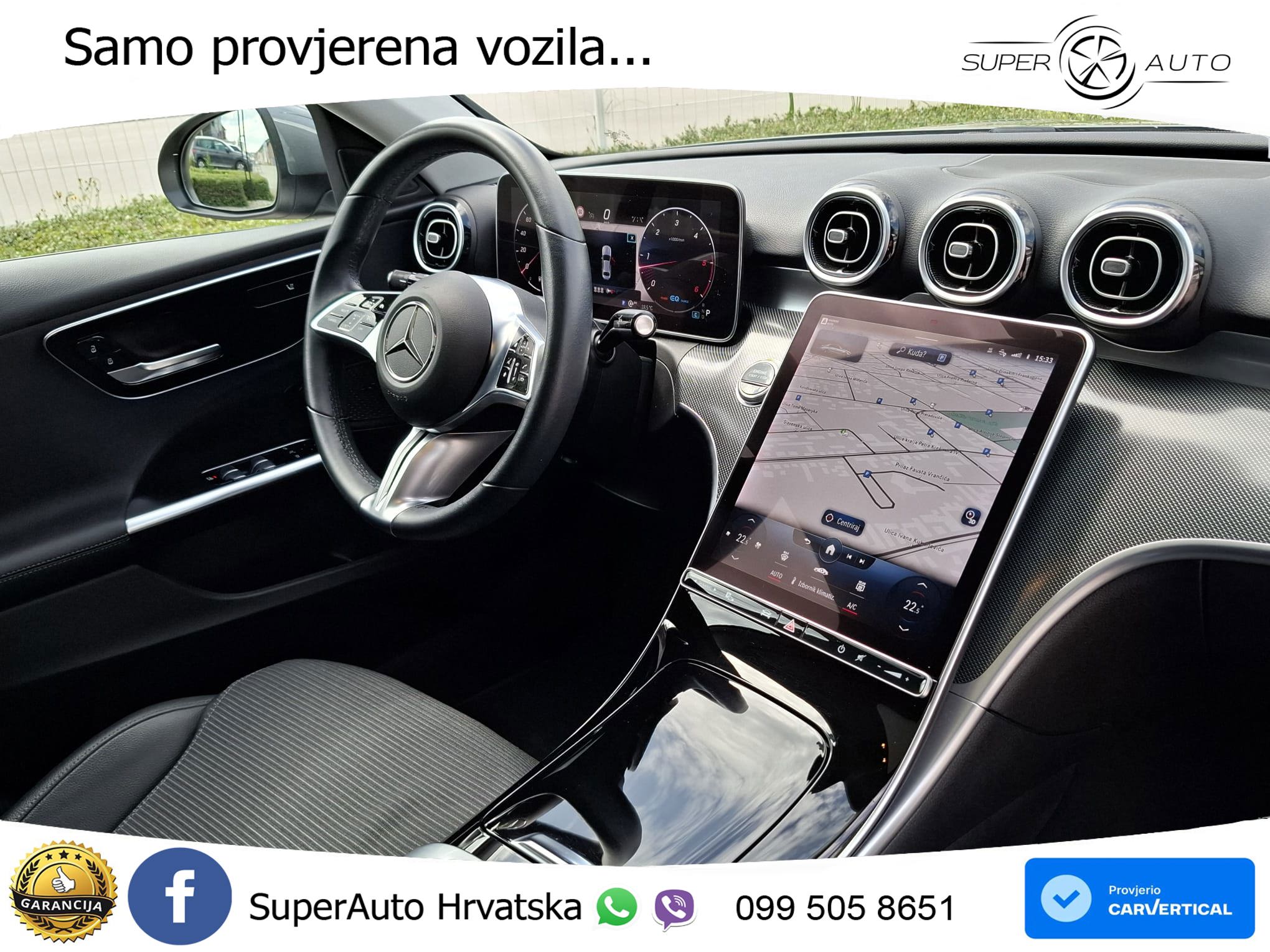 Mercedes C 220d Aut. 200 KS, REG 04/27 TEM+360+GR SJED+PANO+AMBI