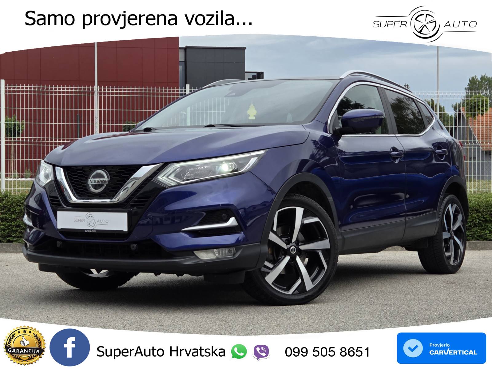 Nissan Qashqai 1.3i Tekna 140 KS, REG 10/26 LED+360+GR SJED+PANO+ASIST