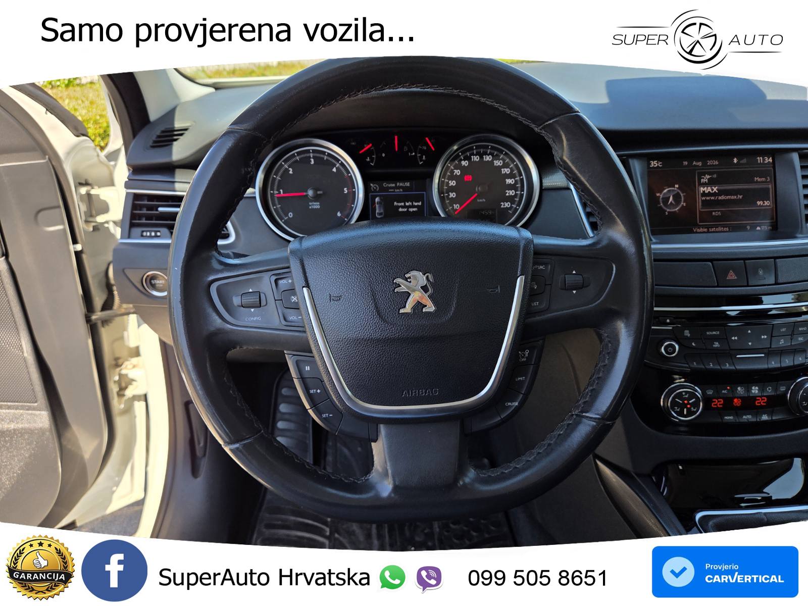 Peugeot 508 2.0 HDI Allure 140 KS, REG 06/27 HEAD+GR SJED+XEN