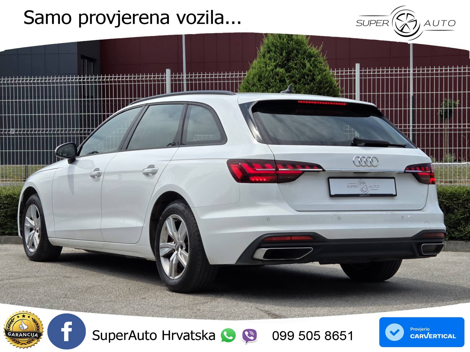 Audi A4 Avant 30 TDI Aut. 136 KS, REG 02/27 u PDV-u MATRIX+TEM+GR SJED+PARK