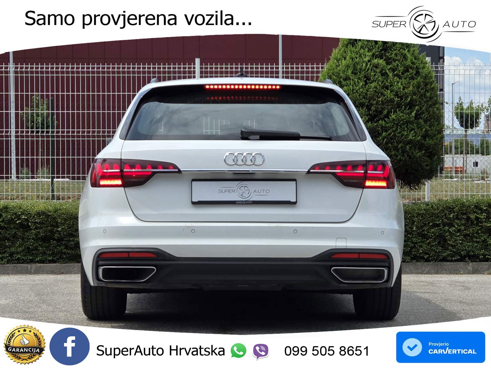 Audi A4 Avant 30 TDI Aut. 136 KS, REG 02/27 u PDV-u MATRIX+TEM+GR SJED+PARK