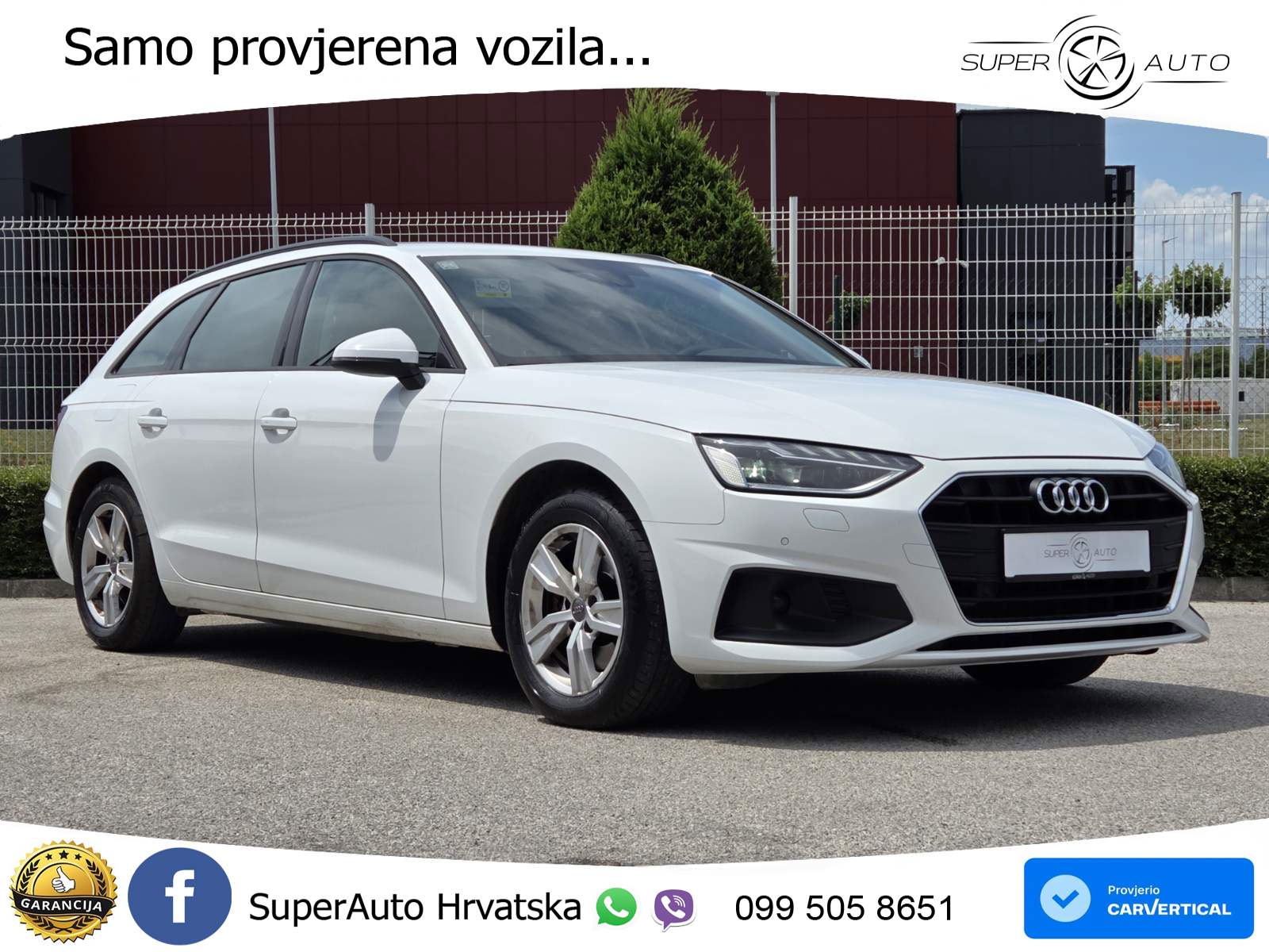 Audi A4 Avant 30 TDI Aut. 136 KS, REG 02/27 u PDV-u MATRIX+TEM+GR SJED+PARK