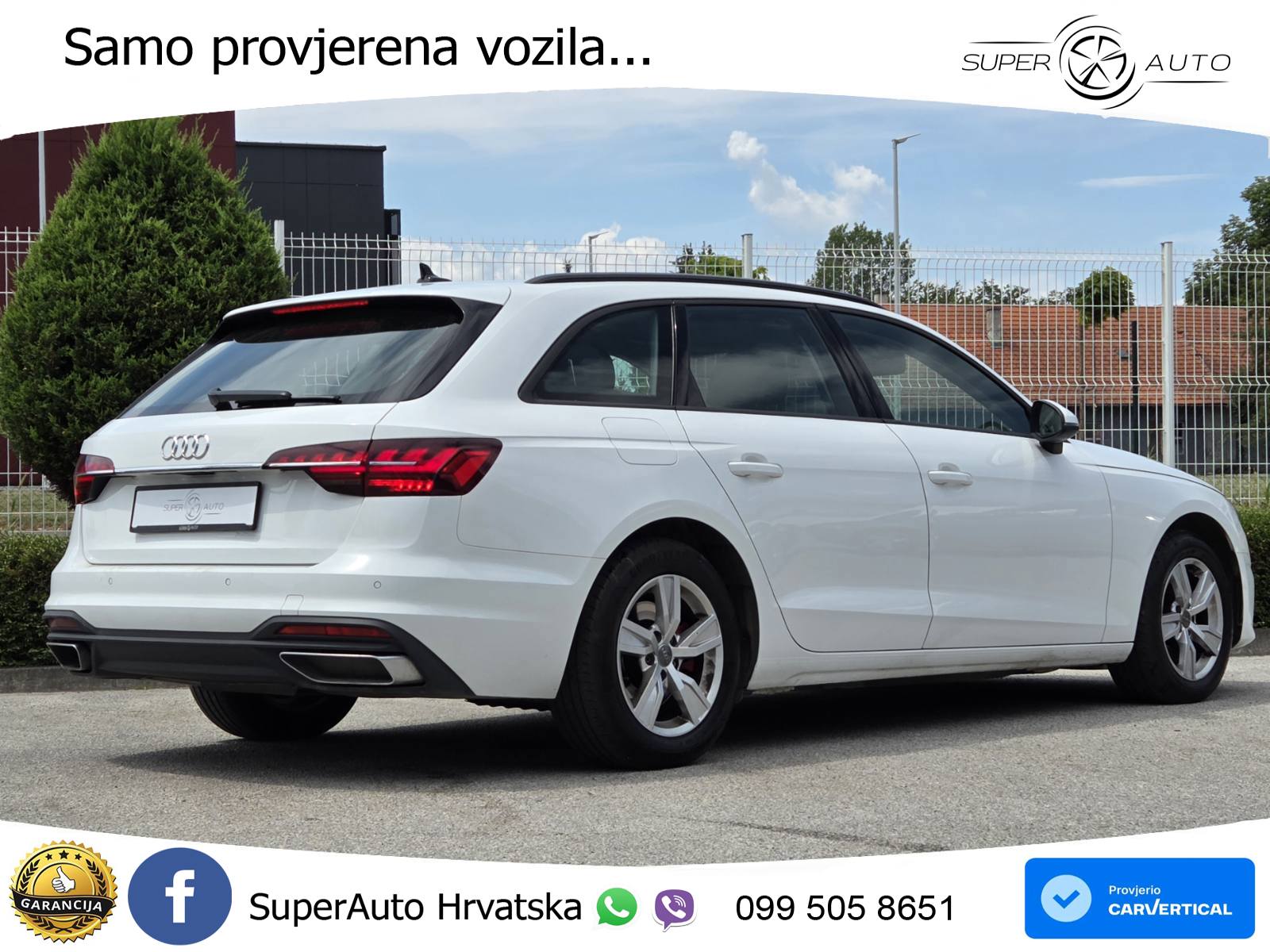 Audi A4 Avant 30 TDI Aut. 136 KS, REG 02/27 u PDV-u MATRIX+TEM+GR SJED+PARK