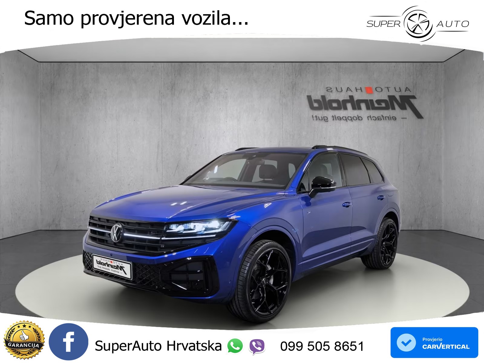 VW Touareg 3.0 TDI 4M Aut. R-Line 286 KS, PANO+ZRAČ+360+GR SJED+HEAD+ACC+KEY