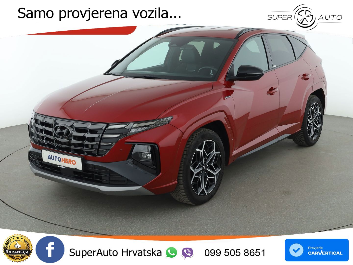 Hyundai Tucson 1.6 T-GDI N Line 180 KS, LED+TEM+GR SJED+KAM+VIRT+PDC