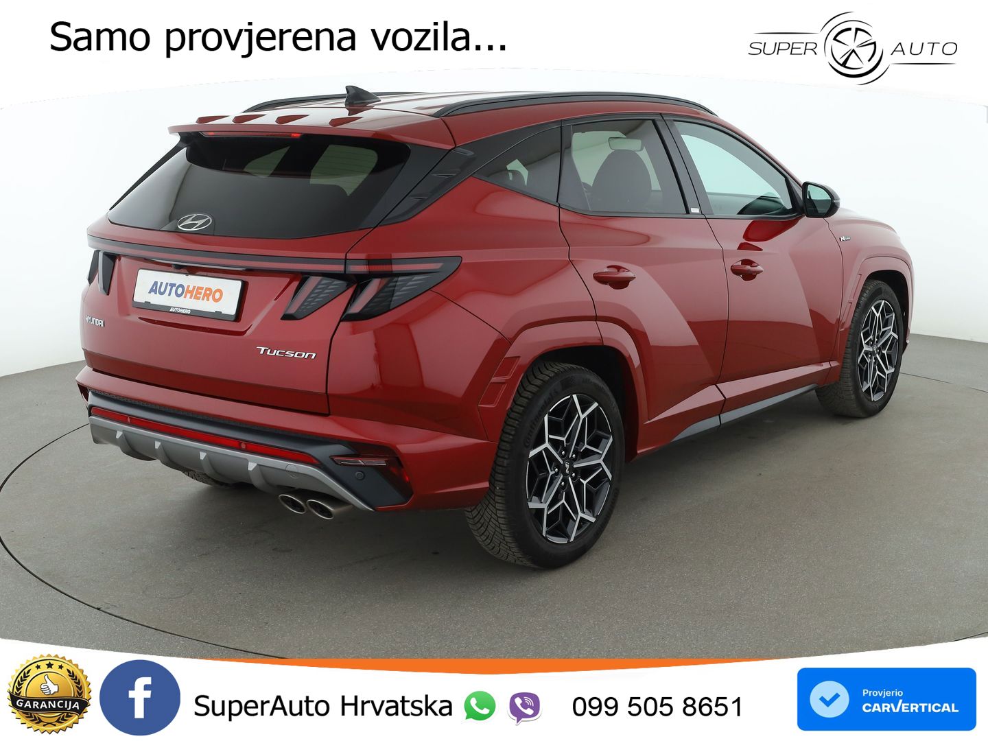 Hyundai Tucson 1.6 T-GDI N Line 180 KS, LED+TEM+GR SJED+KAM+VIRT+PDC