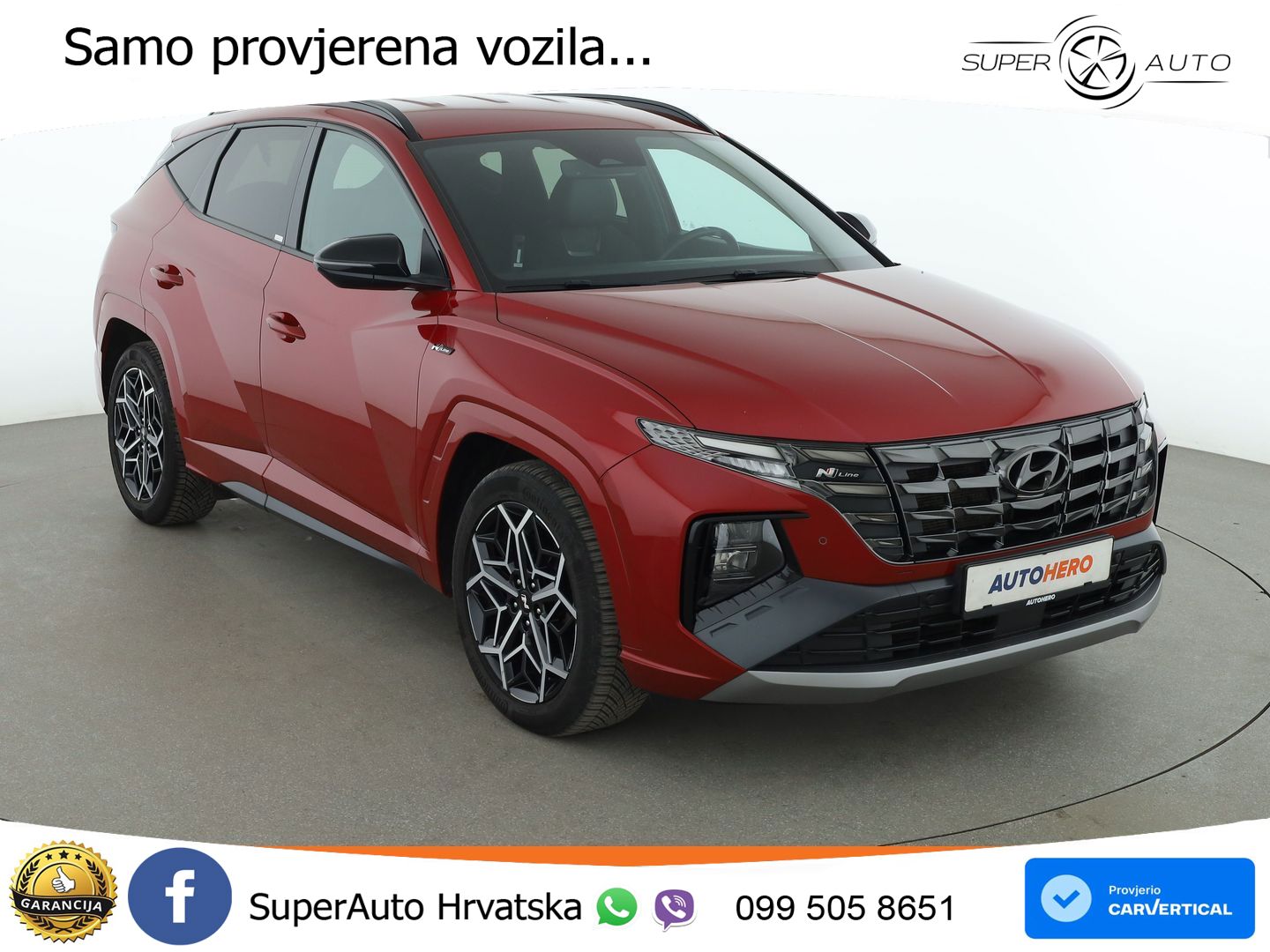 Hyundai Tucson 1.6 T-GDI N Line 180 KS, LED+TEM+GR SJED+KAM+VIRT+PDC