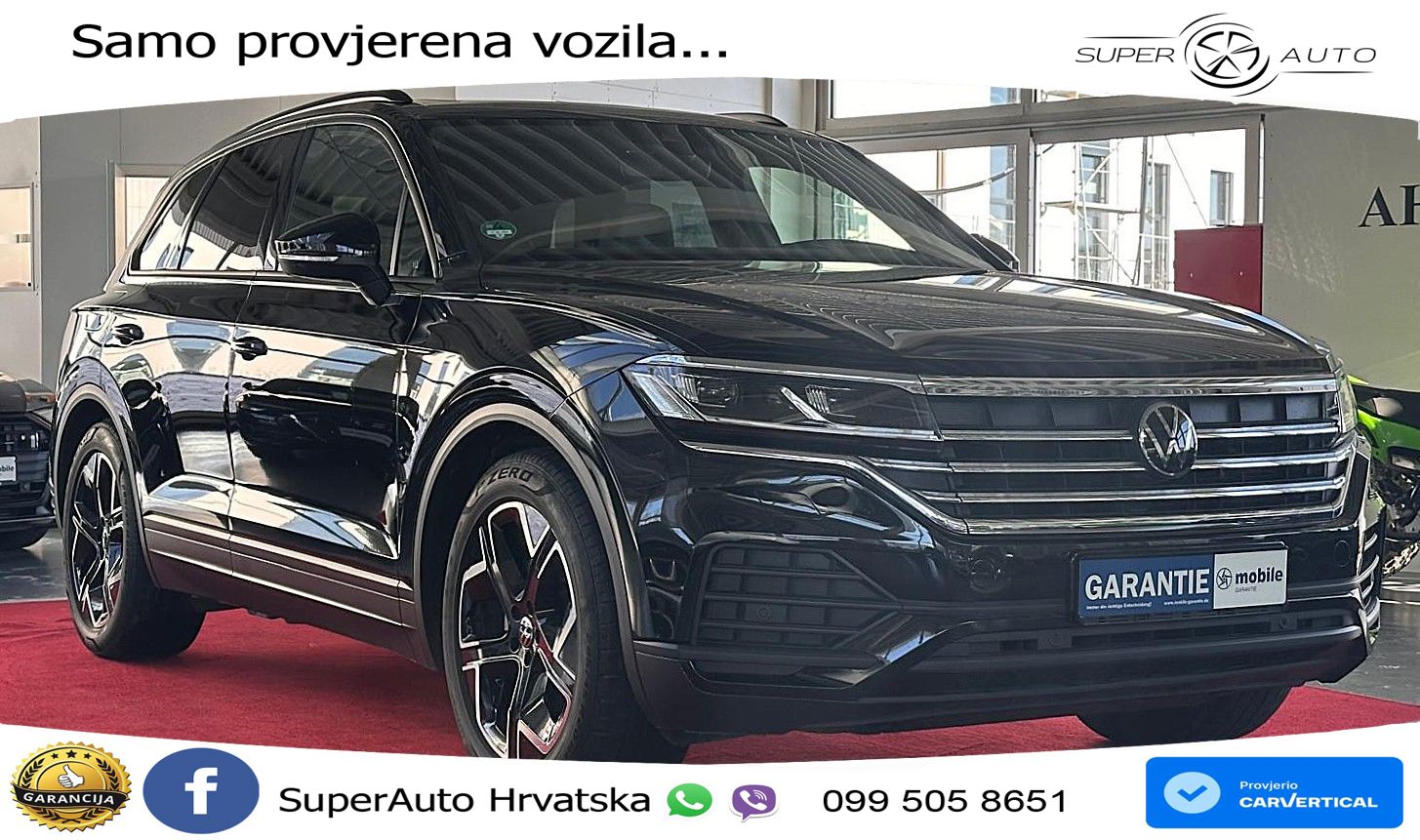VW Touareg 3.0 TDI V6 4M Aut. 231 KS, ZRAČNI+MATRIX+ACC+GR SJED+KAM+PDC