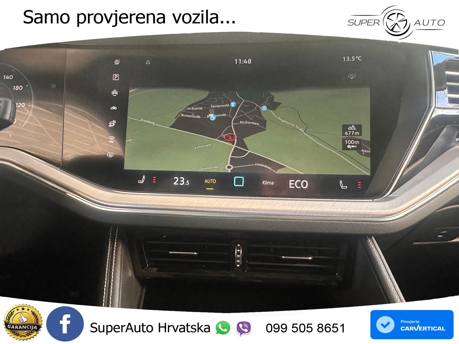 VW Touareg 3.0 TDI V6 4M Aut. 231 KS, ZRAČNI+MATRIX+ACC+GR SJED+KAM+PDC