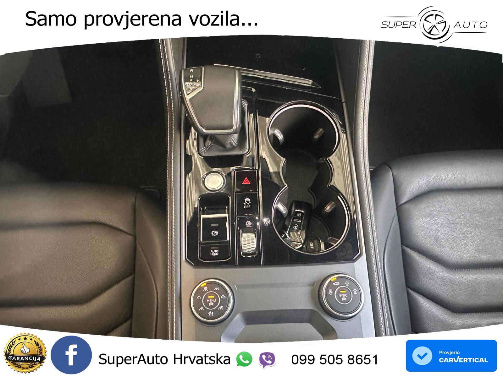 VW Touareg 3.0 TDI V6 4M Aut. 231 KS, ZRAČNI+MATRIX+ACC+GR SJED+KAM+PDC
