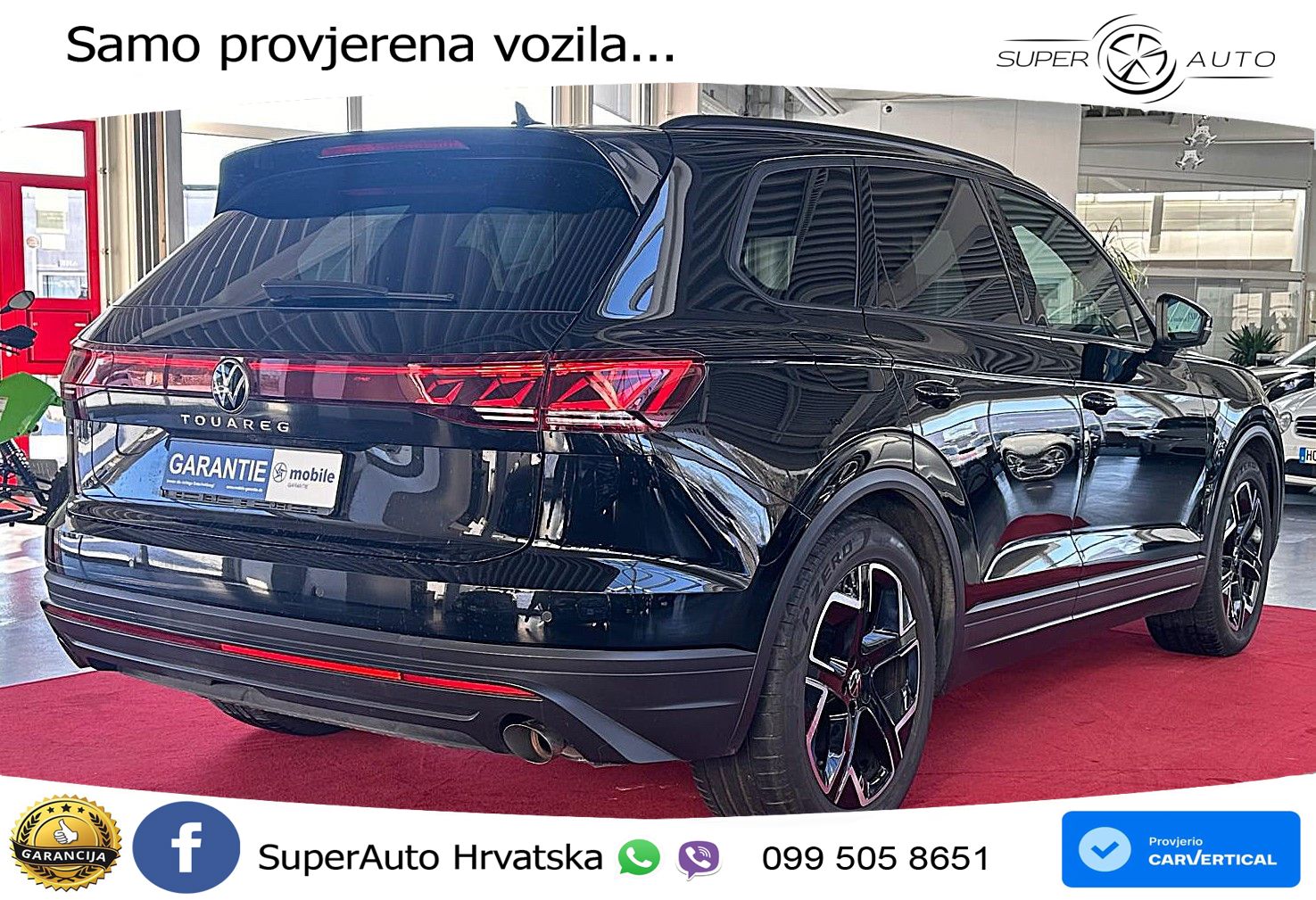 VW Touareg 3.0 TDI V6 4M Aut. 231 KS, ZRAČNI+MATRIX+ACC+GR SJED+KAM+PDC
