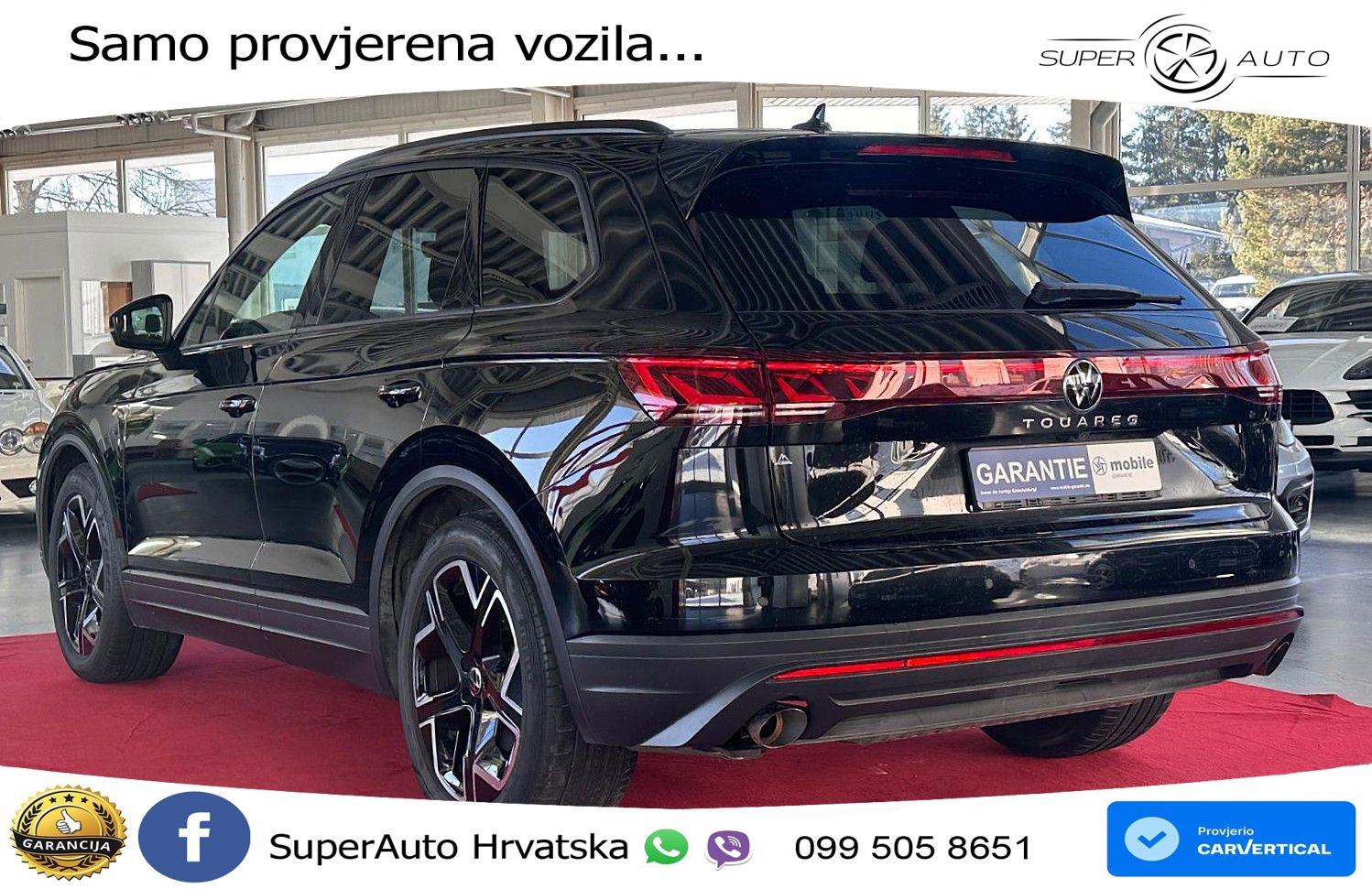 VW Touareg 3.0 TDI V6 4M Aut. 231 KS, ZRAČNI+MATRIX+ACC+GR SJED+KAM+PDC