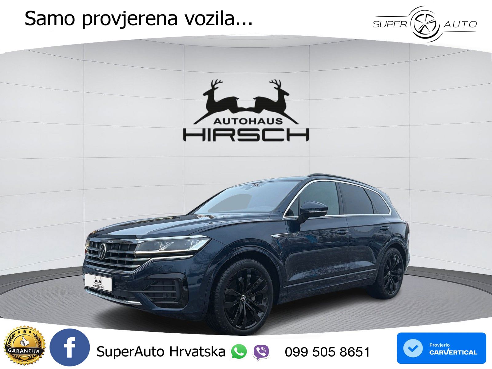 VW Touareg 3.0 TDI V6 4M Aut. R line 231 KS, ZRAČNI+ACC+GR SJED+360+PDC