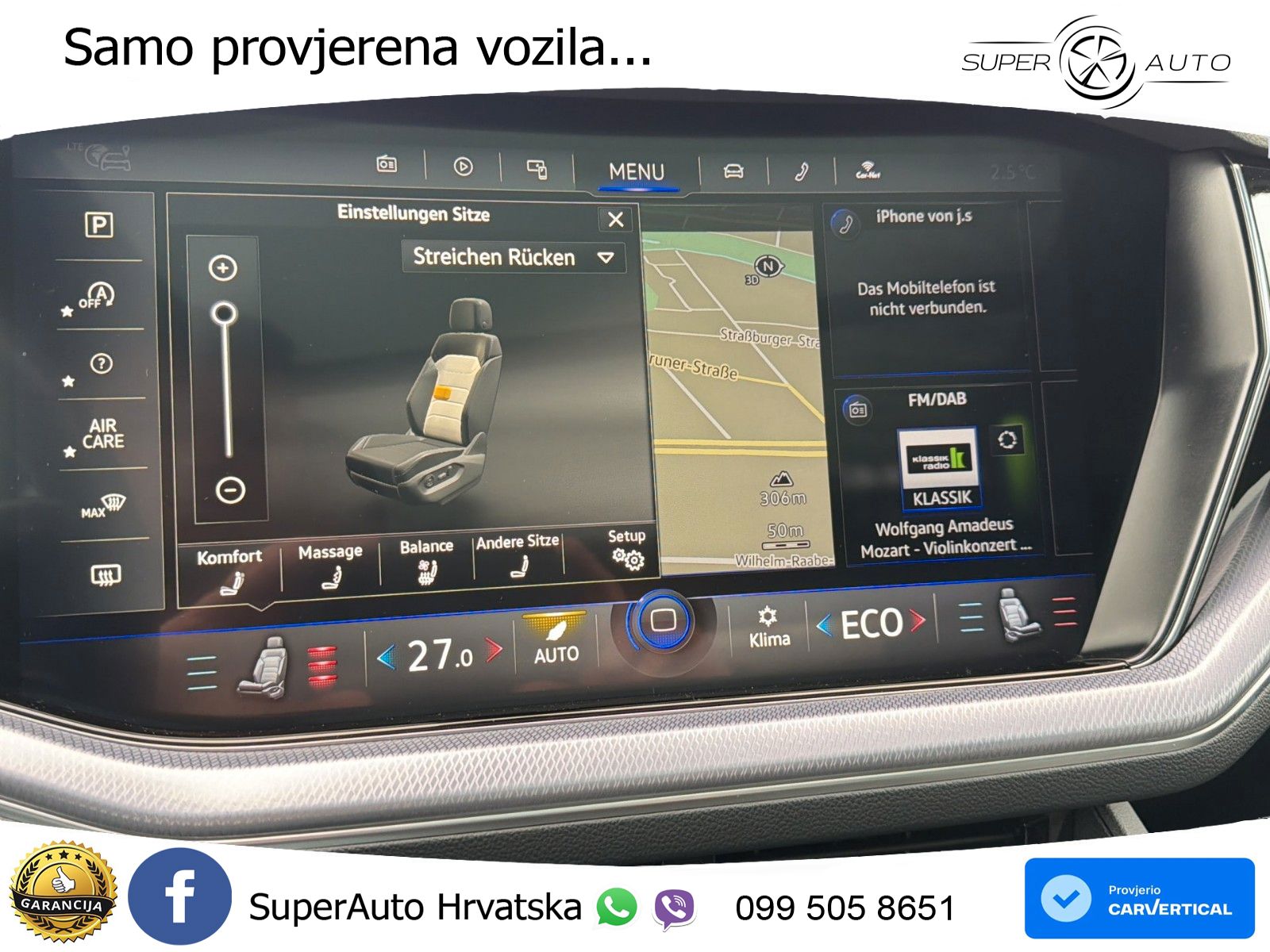 VW Touareg 3.0 TDI V6 4M Aut. R line 231 KS, ZRAČNI+ACC+GR SJED+360+PDC