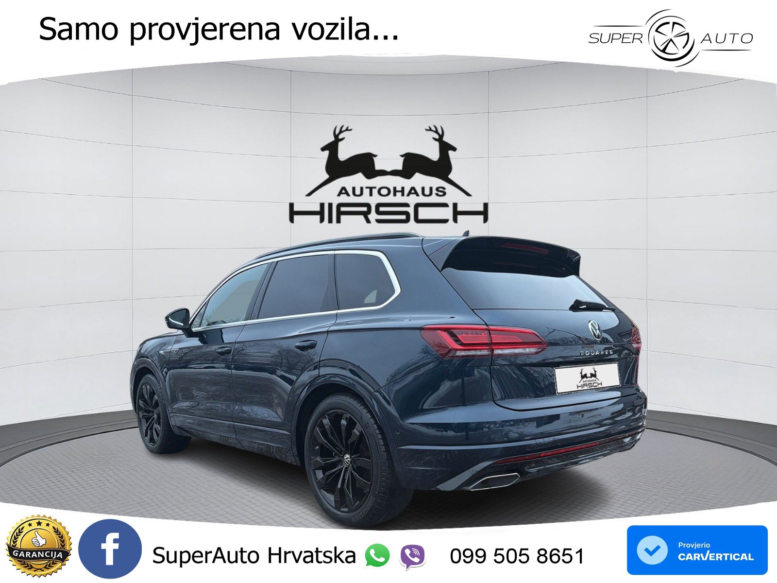 VW Touareg 3.0 TDI V6 4M Aut. R line 231 KS, ZRAČNI+ACC+GR SJED+360+PDC