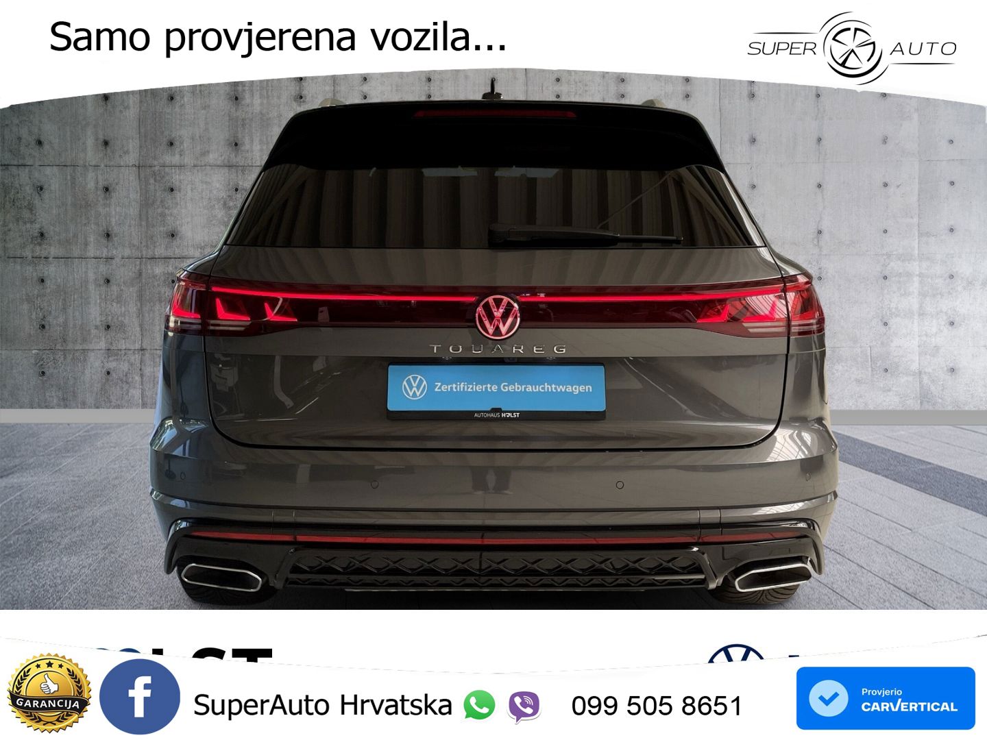 VW Touareg 3.0 TDI V6 4M Aut. R line 231 KS, ZRAČNI+MATRIX+ACC+4xGR SJED+KAM+PDC