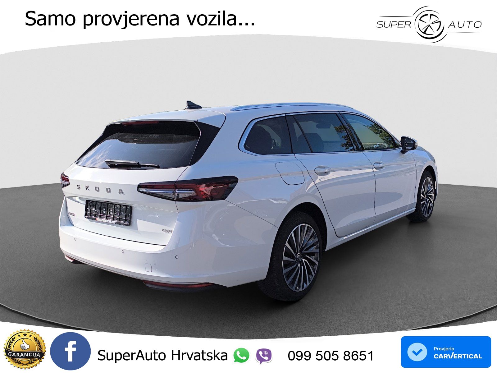 Škoda Superb Combi 2.0 TDI 4x4 L&K 193 KS, MATRIX+ACC+4xGR SJED+MASAŽA+KAM+PDC