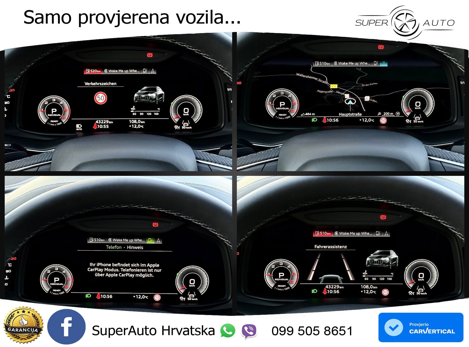 Audi Q8 50 TDI V6 quattro tiptronic S Line 286 KS, ZRAČNI+ACC+GR SJED+360+PDC