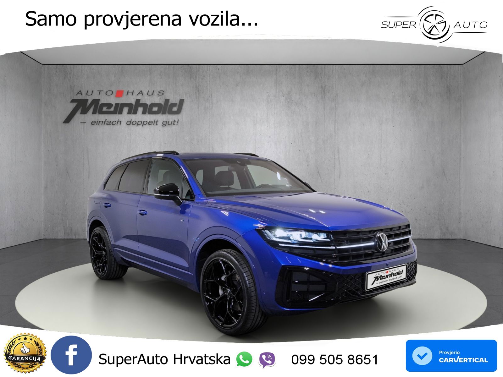 VW Touareg 3.0 TDI 4M Aut. R-Line 286 KS, PANO+ZRAČ+360+GR SJED+HEAD+ACC+KEY