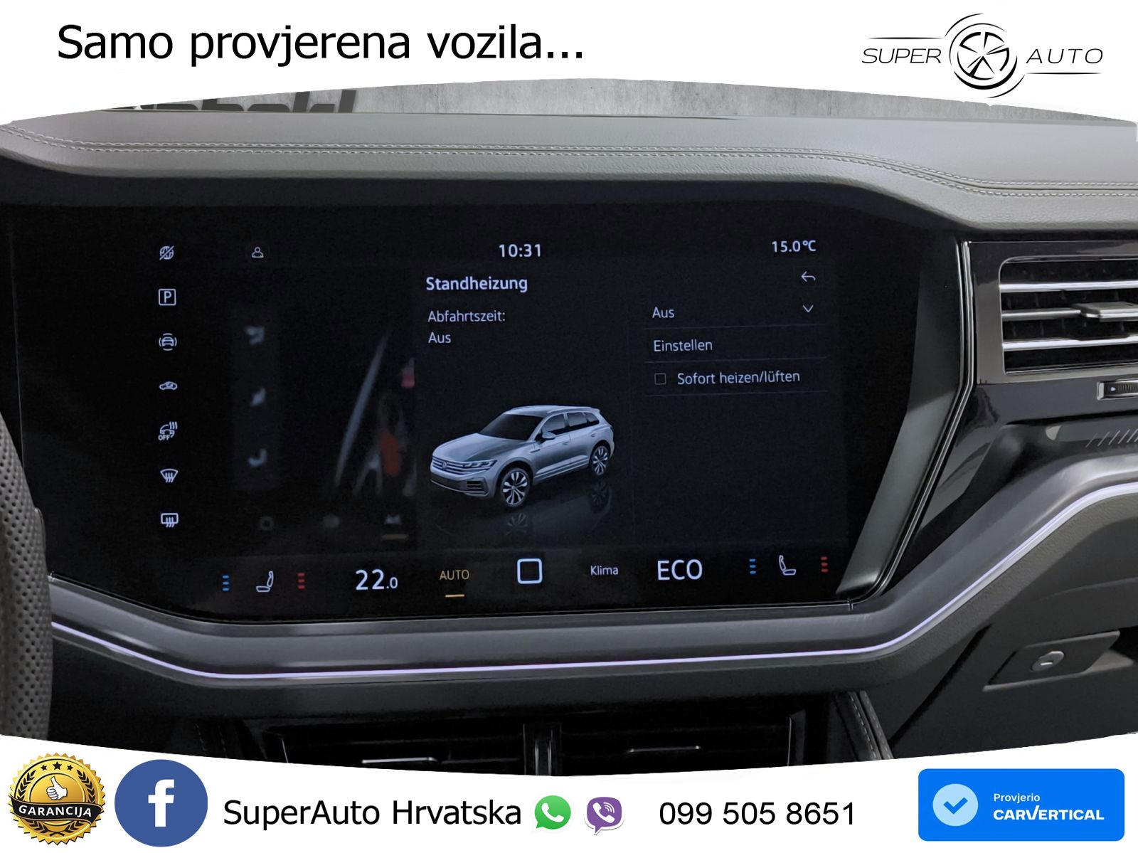 VW Touareg 3.0 TDI 4M Aut. R-Line 286 KS, PANO+ZRAČ+360+GR SJED+HEAD+ACC+KEY