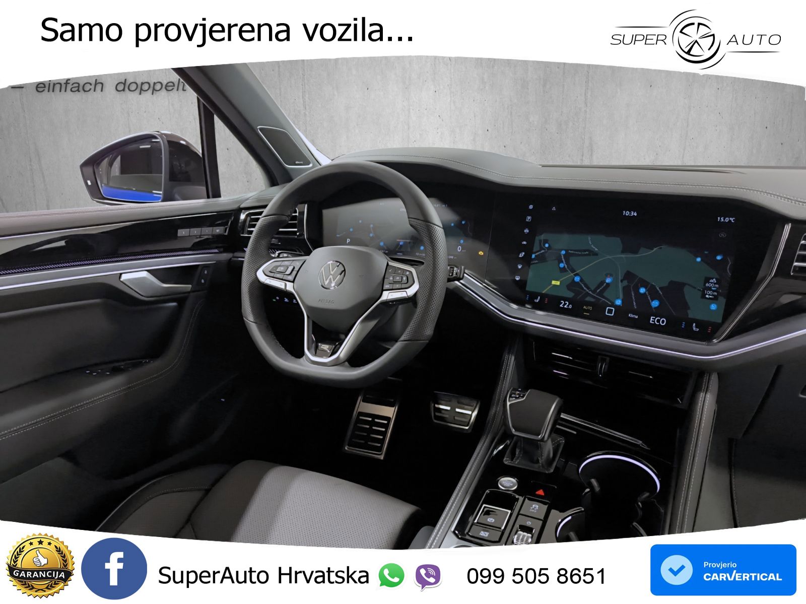 VW Touareg 3.0 TDI 4M Aut. R-Line 286 KS, PANO+ZRAČ+360+GR SJED+HEAD+ACC+KEY