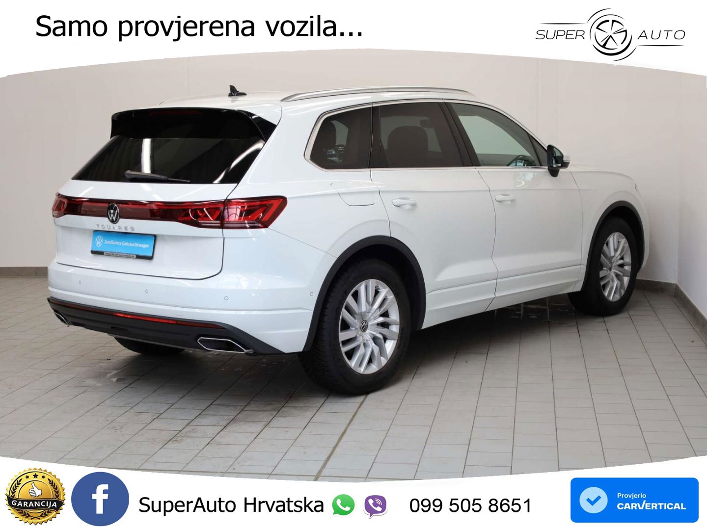 VW Touareg 3.0 TDI V6 4M Aut. Elegance 231 KS, ZRAČNI+MATRIX+ACC+GR SJED+KAM+PDC