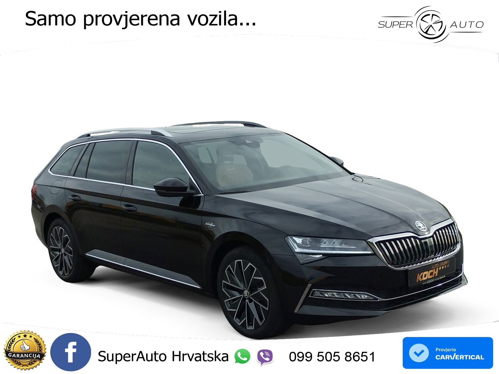 Škoda Superb Combi 2.0 TDI 4x4 L&K 193 KS, LED+ACC+4xGR SJED+360+PANO+PDC