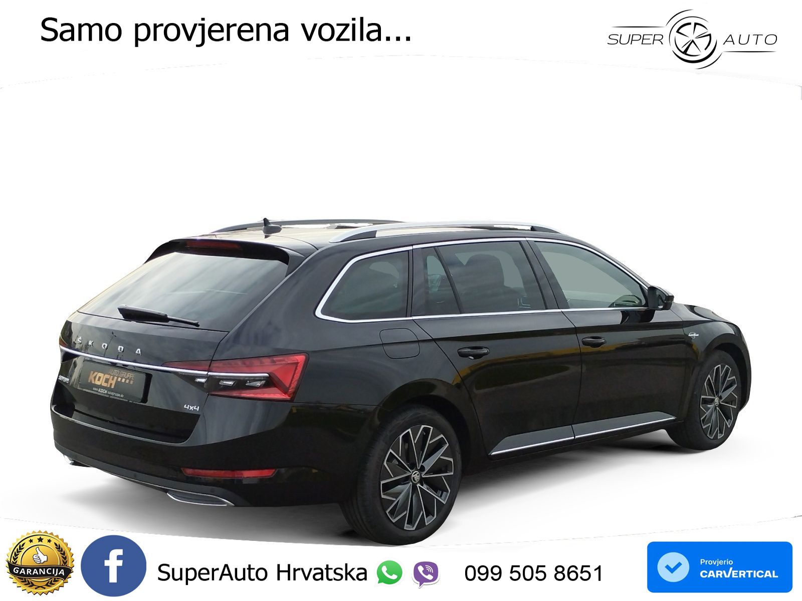 Škoda Superb Combi 2.0 TDI 4x4 L&K 193 KS, LED+ACC+4xGR SJED+360+PANO+PDC