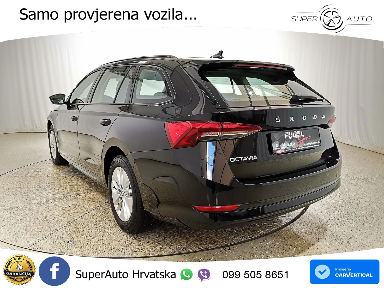 Škoda Octavia Combi 2.0 TDI DSG Ambition 150 KS, LED+GR SJED+VIRT+ASIST