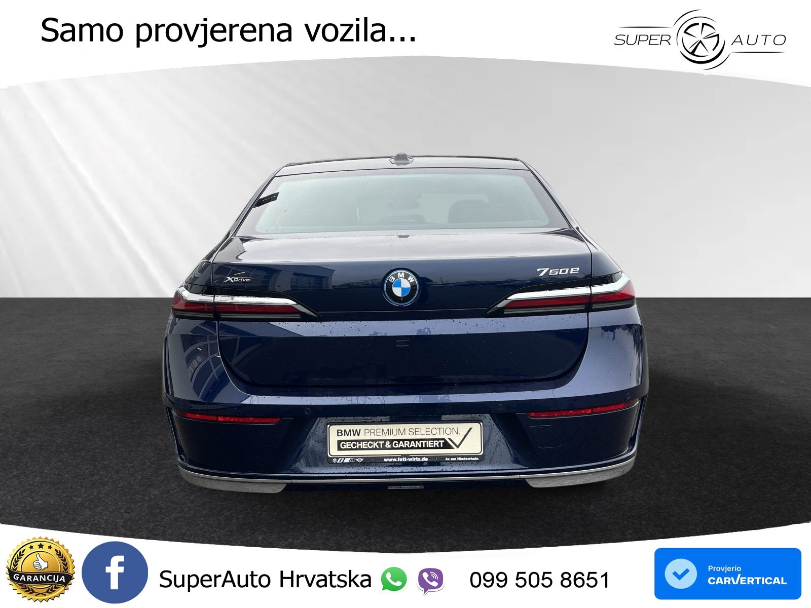BMW 750e xDrive Steptronic 489 KS, LED+ACC+MASAŽA+4xGR SJED+360+PDC