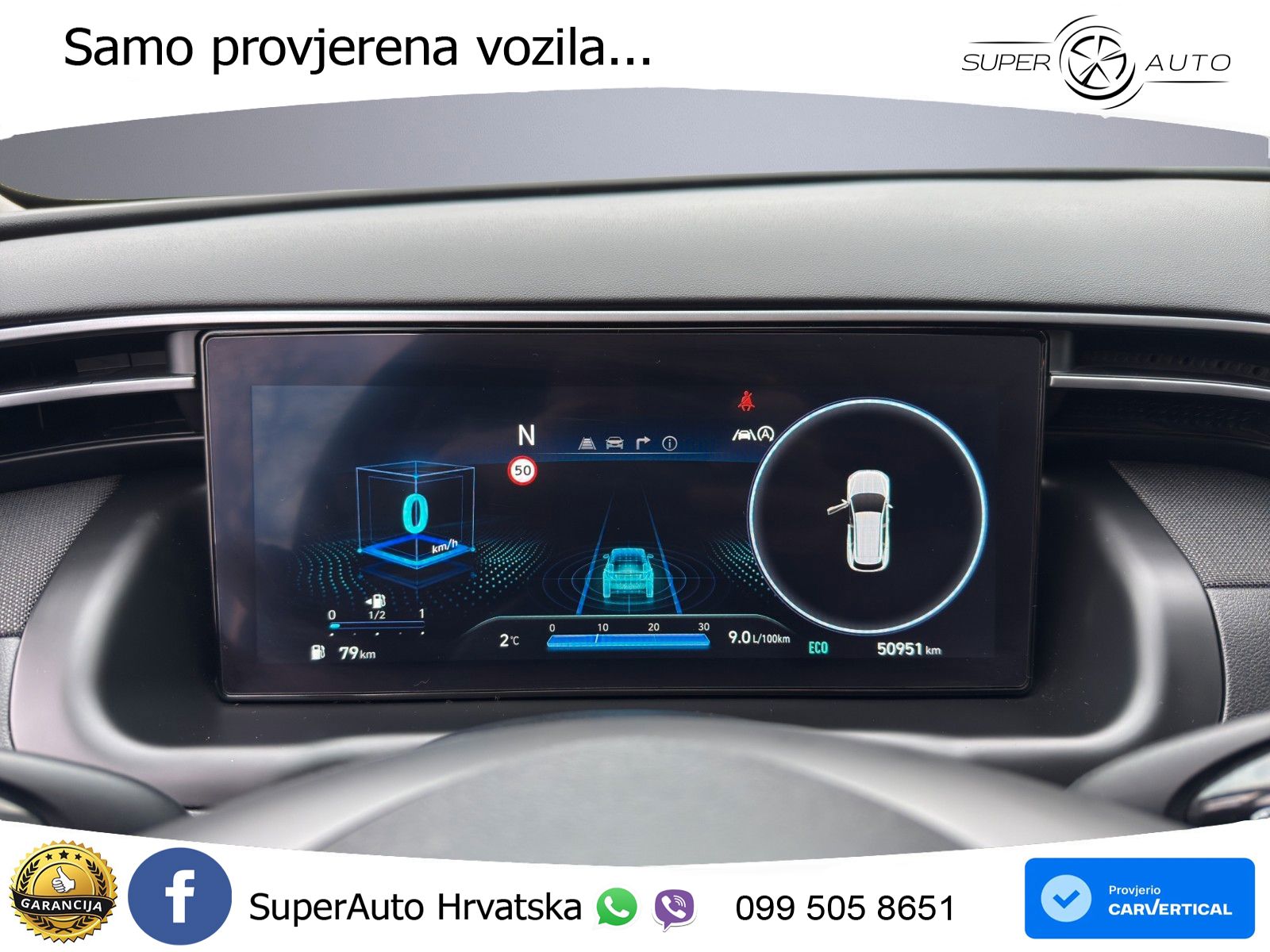 Hyundai Tucson 1.6 T-GDI 180 KS, LED+ACC+GR SJED+KAM+VIRT+PDC