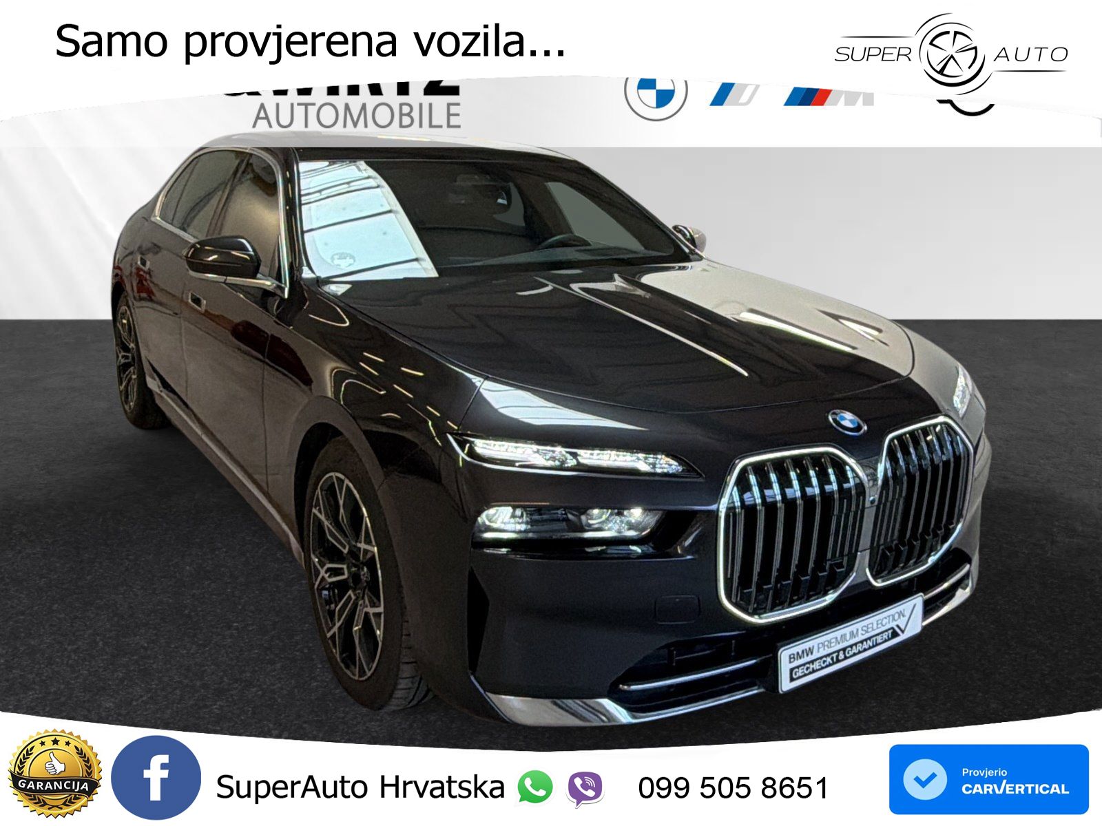 BMW 750e xDrive Steptronic 489 KS, LED+MASAŽA+ACC+4xGR SJED+360+PDC