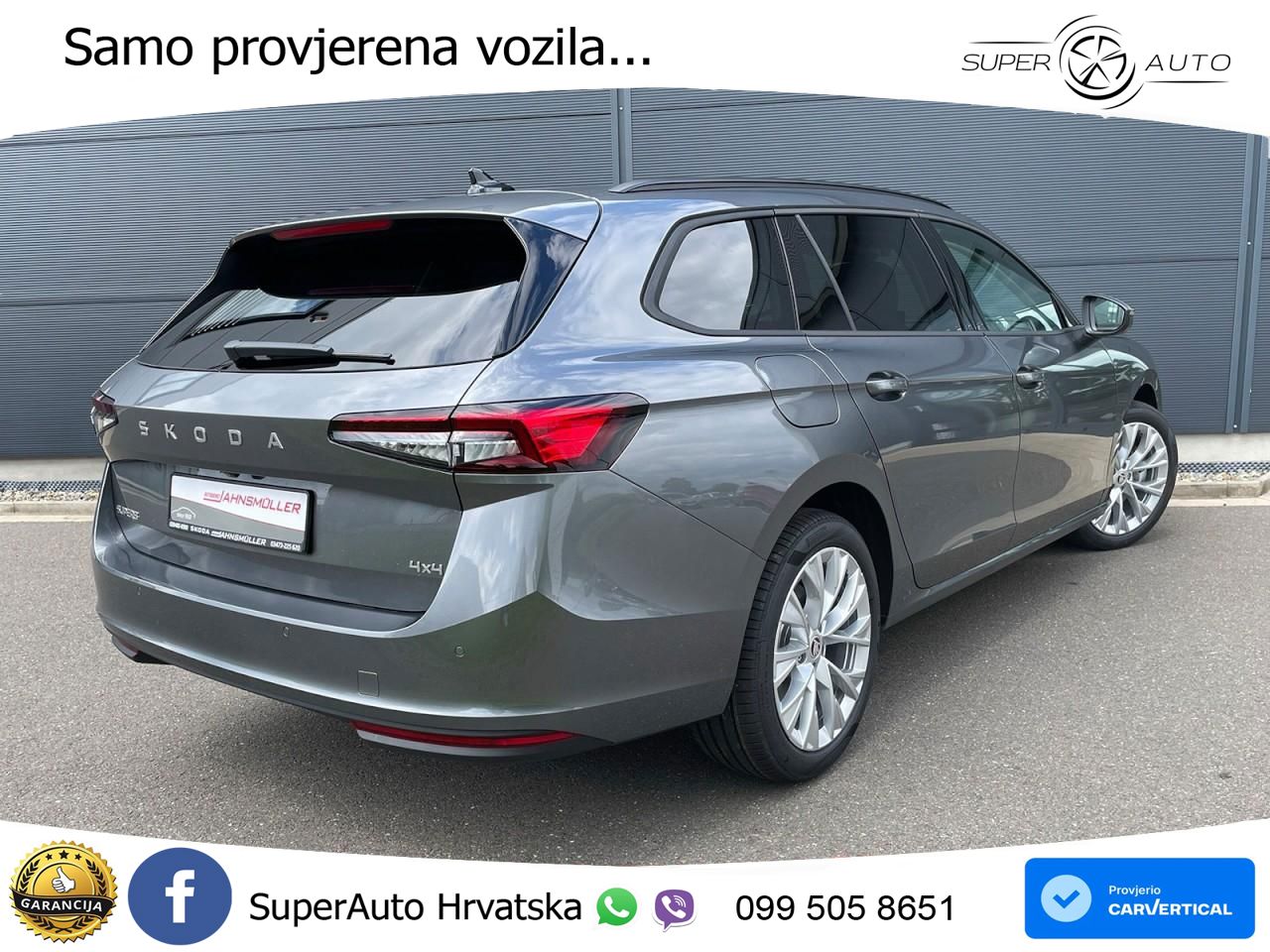 Škoda Superb Combi 2.0 TDI 4x4 Selection 193 KS, LED+ACC+4xGR SJED+MASAŽA+KAM