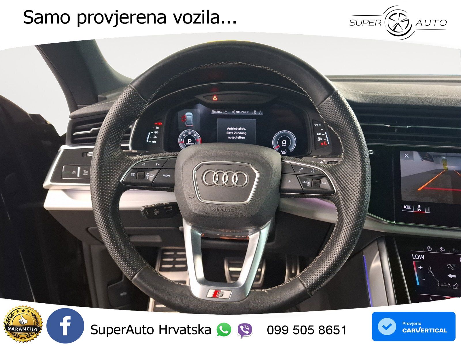 Audi Q8 50 TDI V6 quattro tiptronic S Line 286 KS, ZRAČNI+ACC+GR SJED+360+PDC