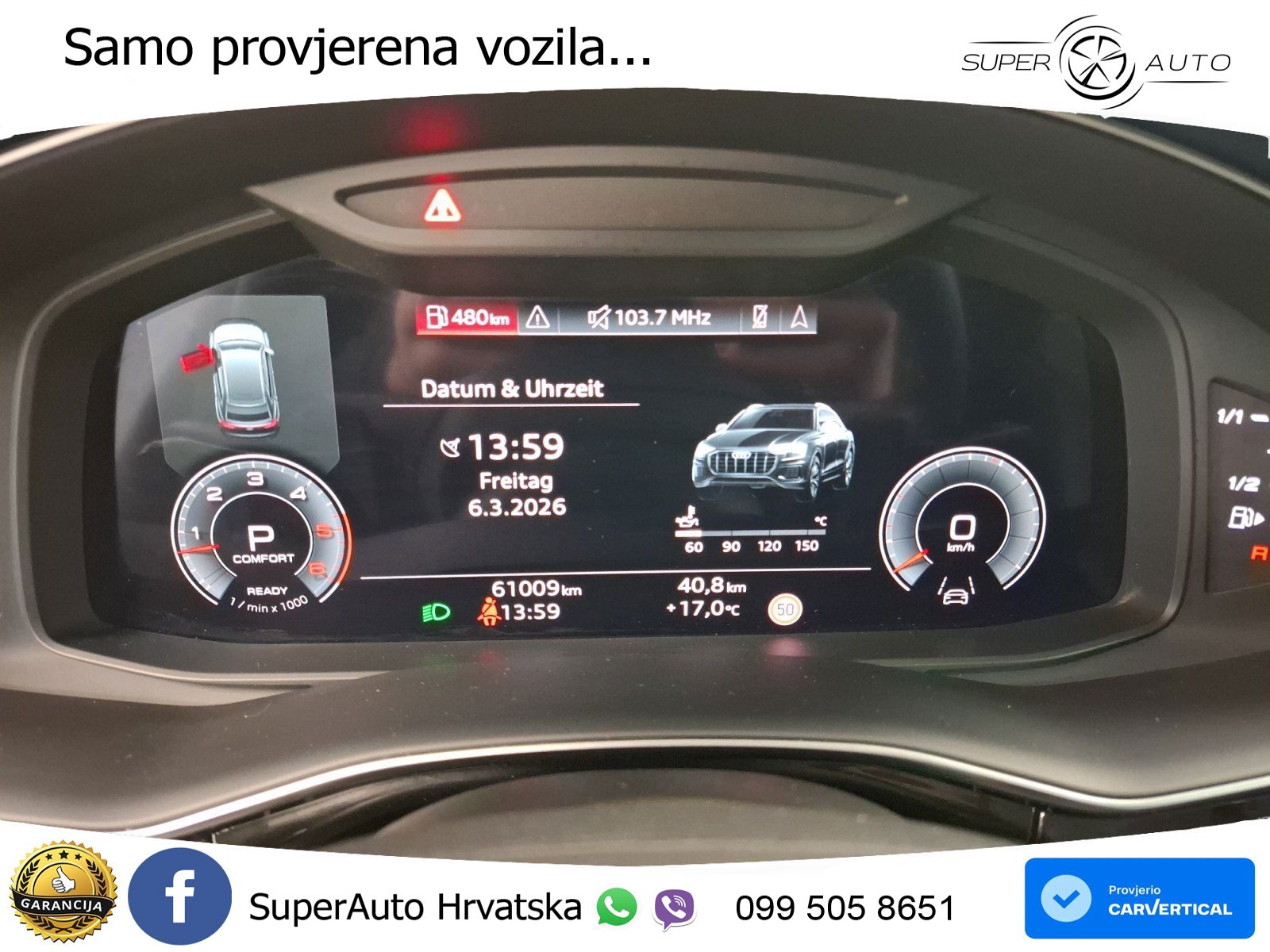 Audi Q8 50 TDI V6 quattro tiptronic S Line 286 KS, ZRAČNI+ACC+GR SJED+360+PDC
