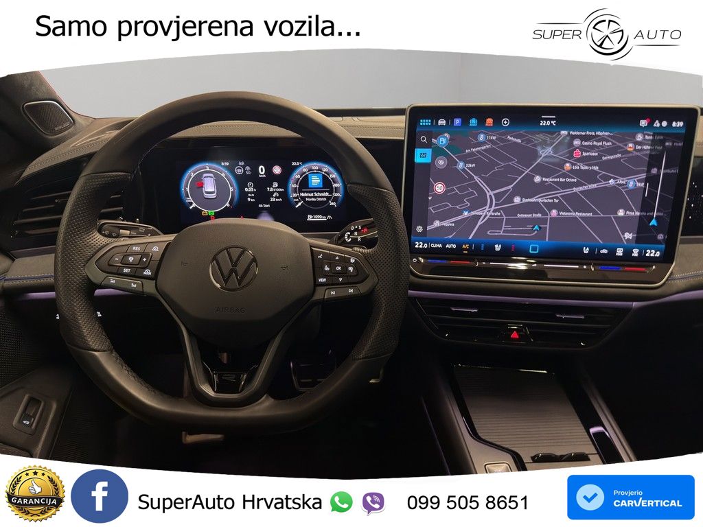 VW Passat Variant 2.0 TDI 4M DSG R line 193 KS, LED+ACC+MASAŽA+360+PDC