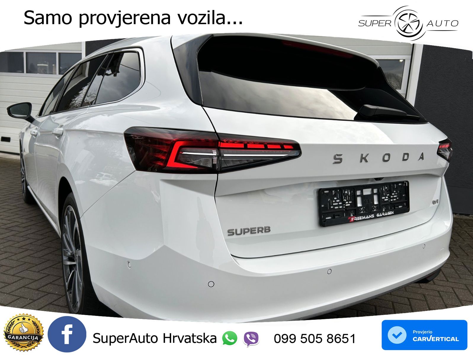 Škoda Superb Combi 2.0 TDI 4x4 L&K 193 KS, MATRIX+ACC+4xGR SJED+MASAŽA+360