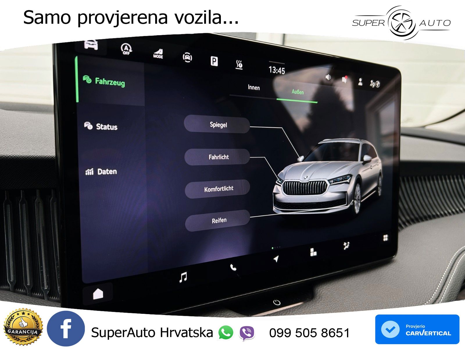 Škoda Superb Combi 2.0 TDI 4x4 L&K 193 KS, MATRIX+ACC+4xGR SJED+MASAŽA+360